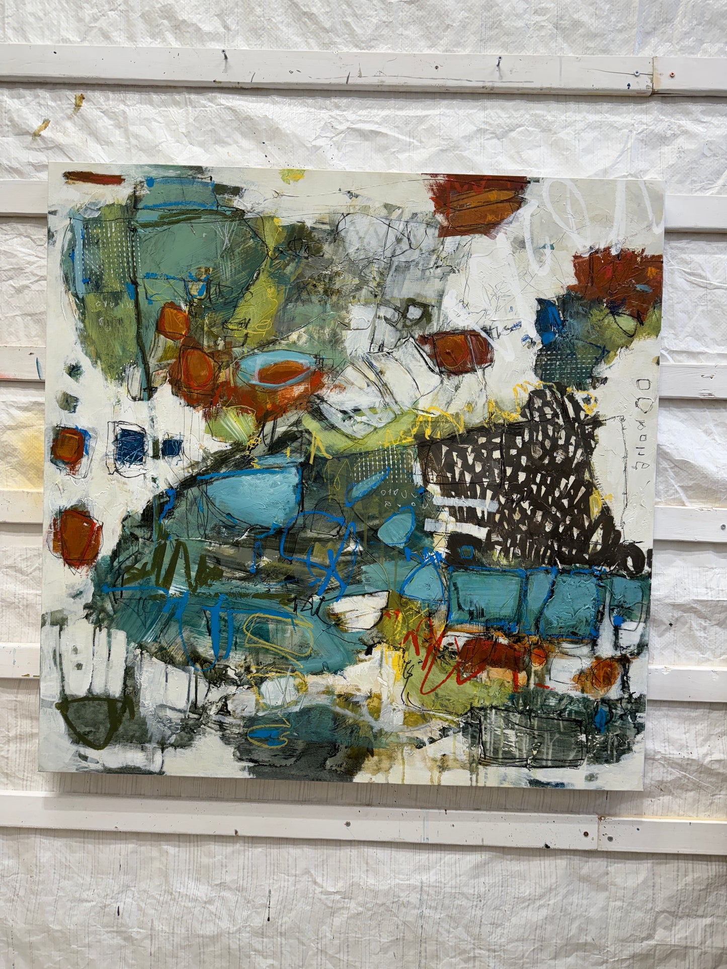 Blue green art for sale
chicago lori mirabelli