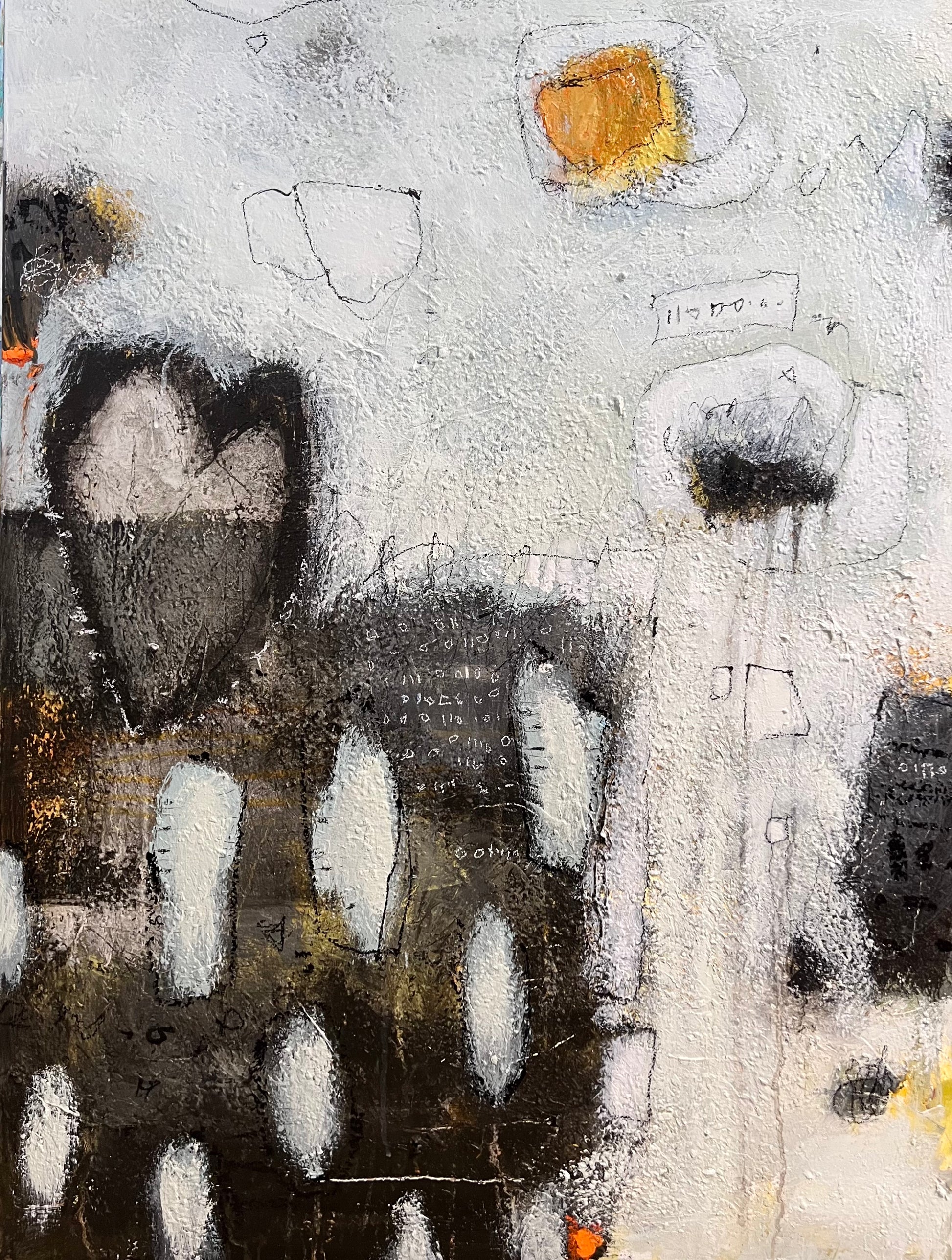 small blue abstract painting for sale toronto ottawa new york lori mirabelli