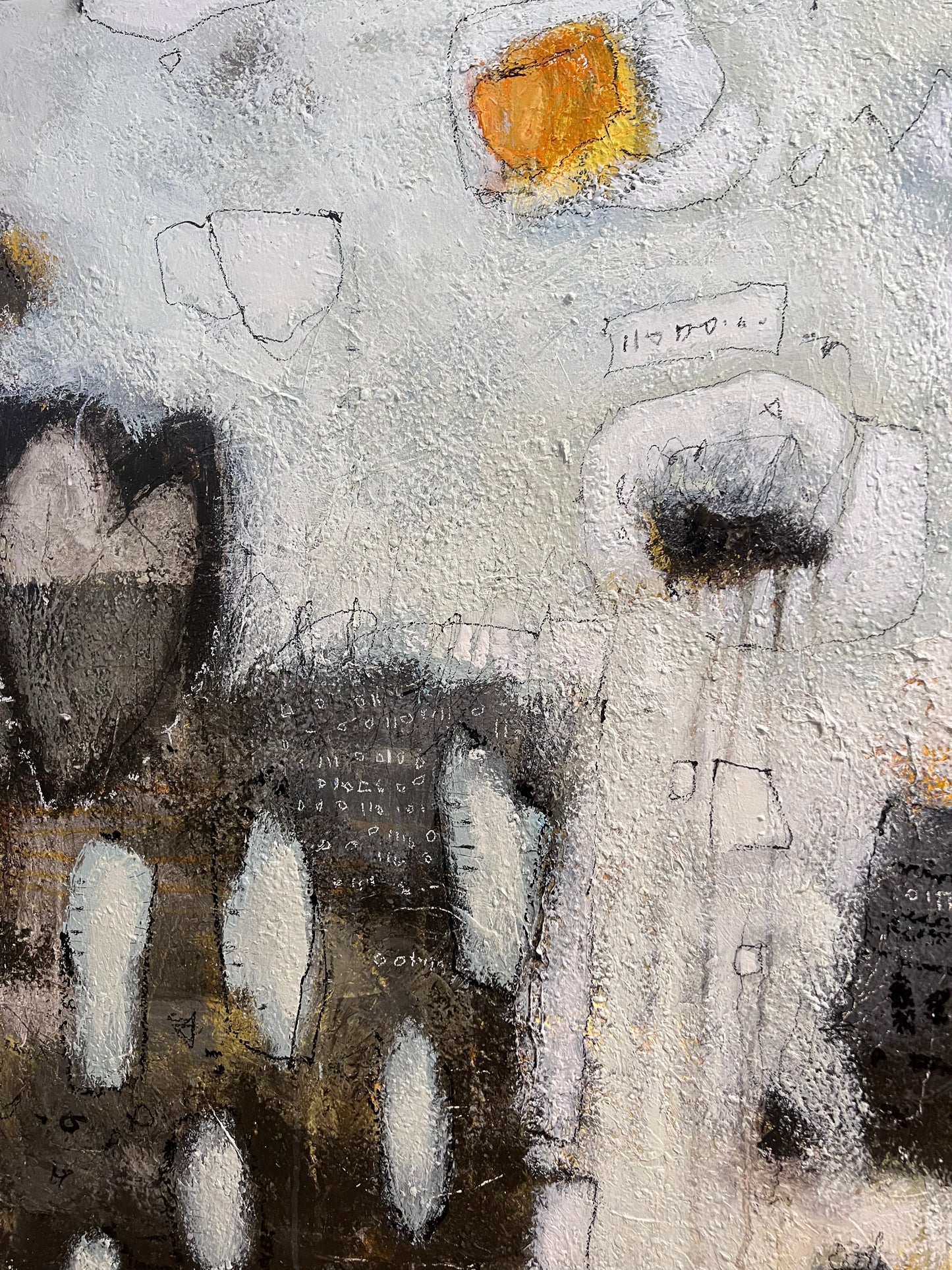 small blue abstract painting for sale toronto ottawa new york lori mirabelli