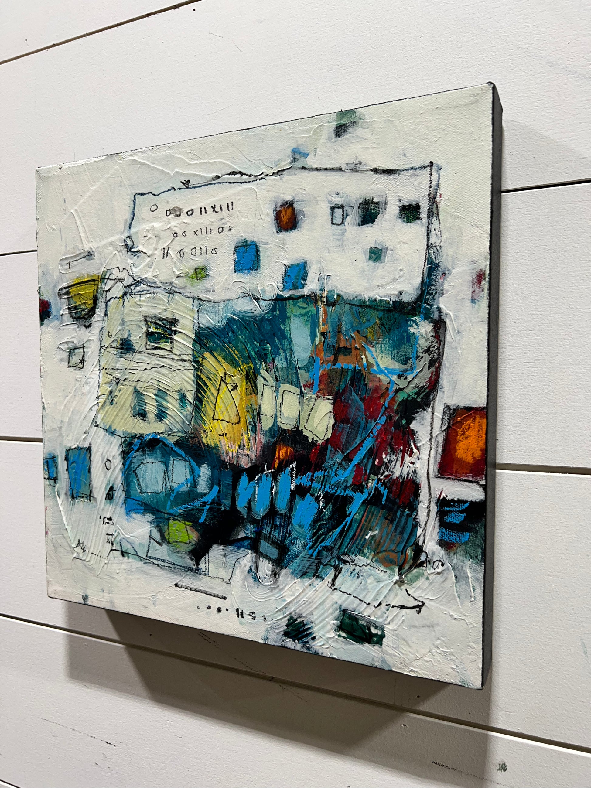 colorful abstract paintings for sale 12x12 lori mirabelli toronto ottawa new york