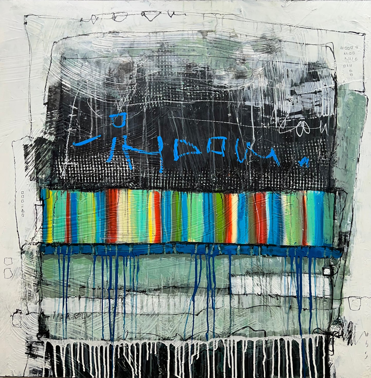 colorful abstract art of canvas lori mirabelli art toronto