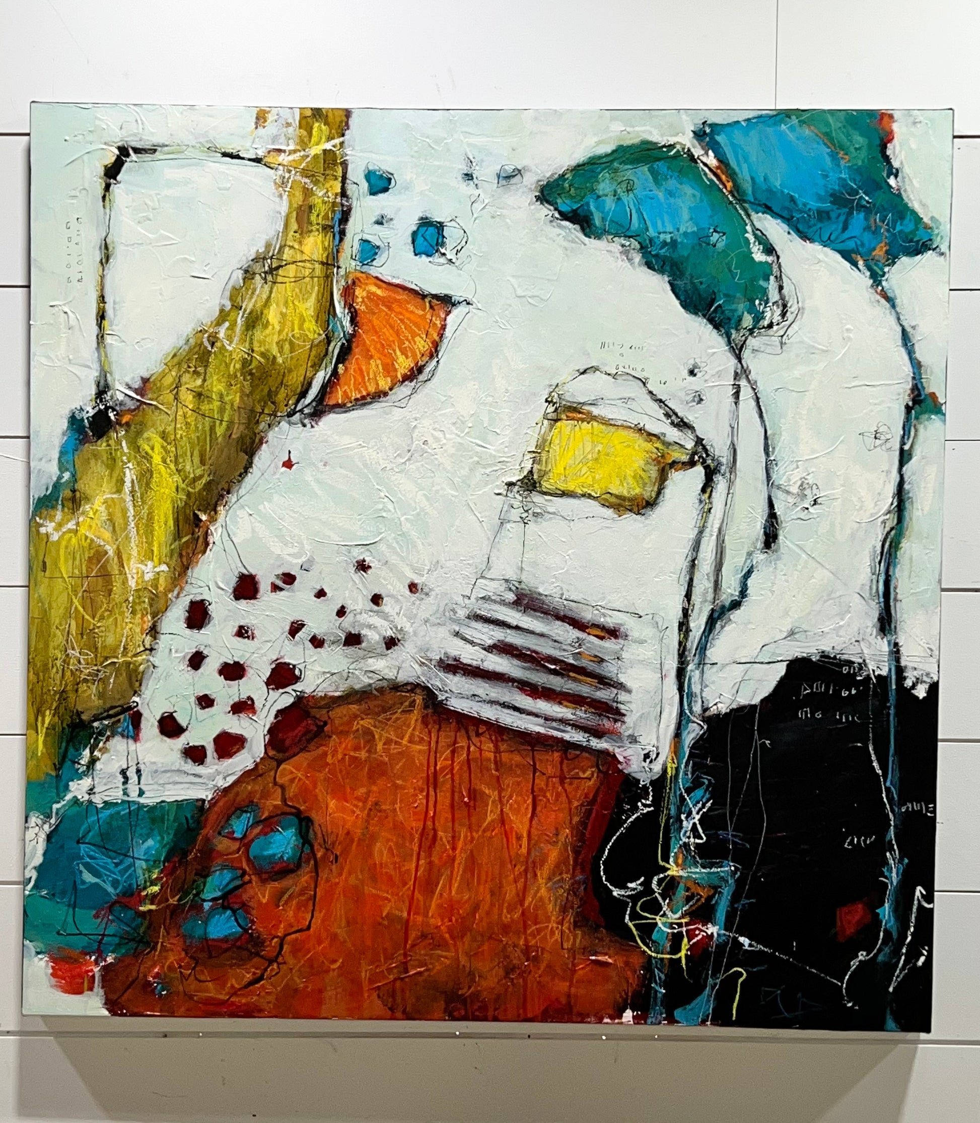 Florida abstract art lori mirabelli 36x36