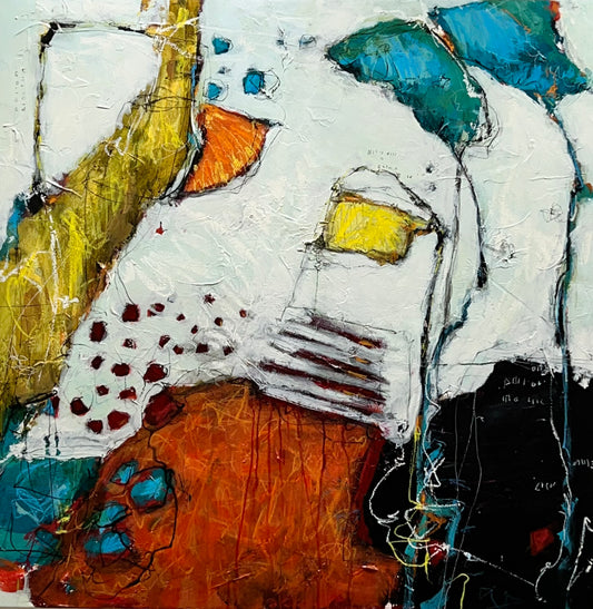 Florida abstract art lori mirabelli 36x36