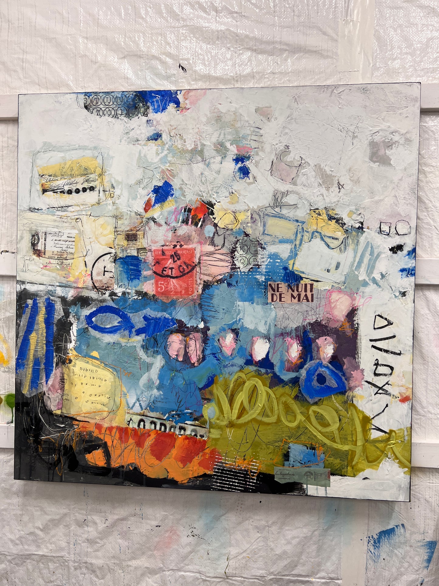 Abstract Painting | 36x36 | Spaceman