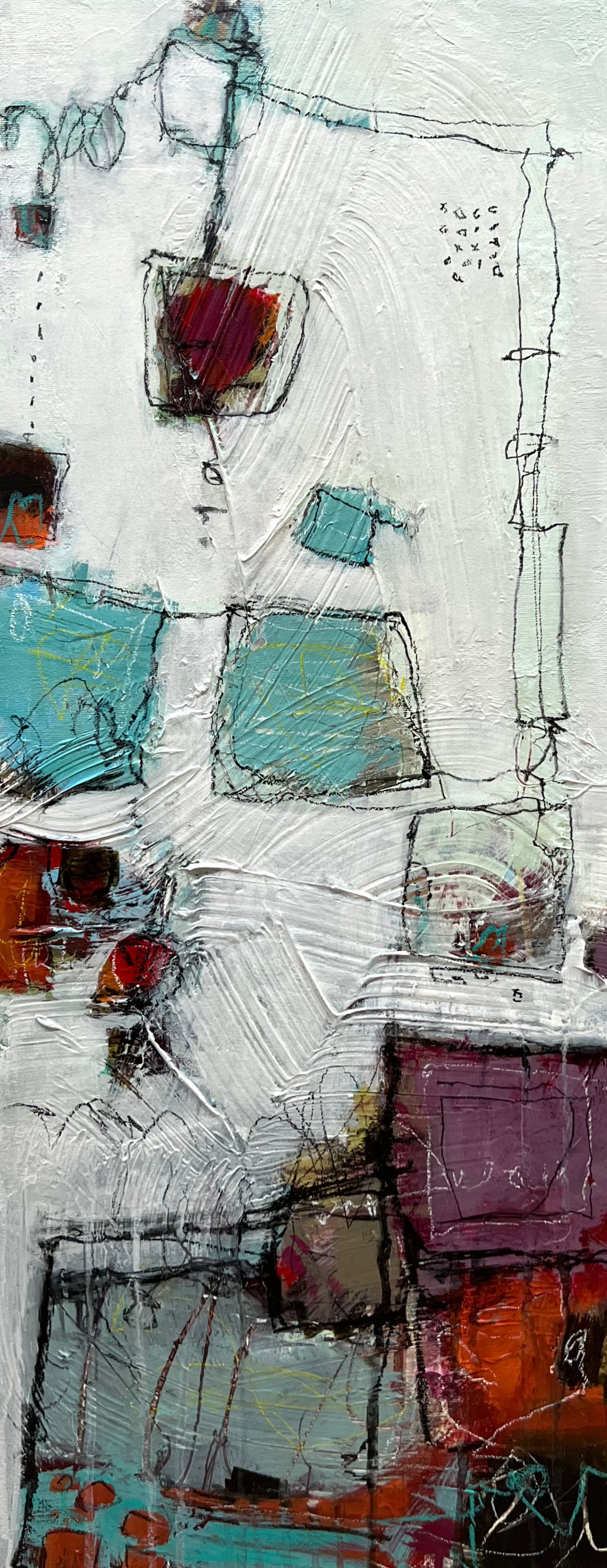 Abstract paintings for sale by Lori mirabelli