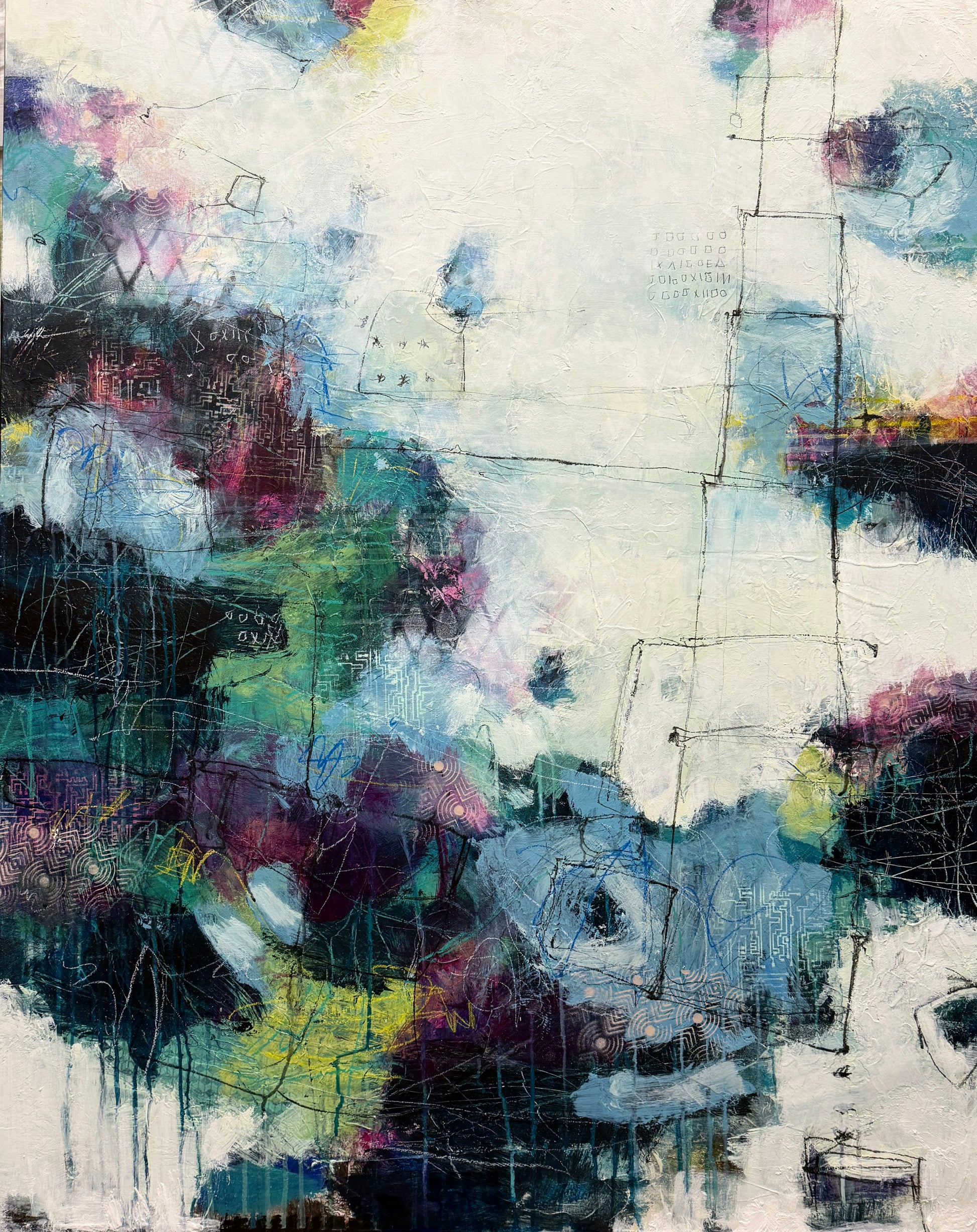 abstract art for sale toronto lori mirabelli 48x38