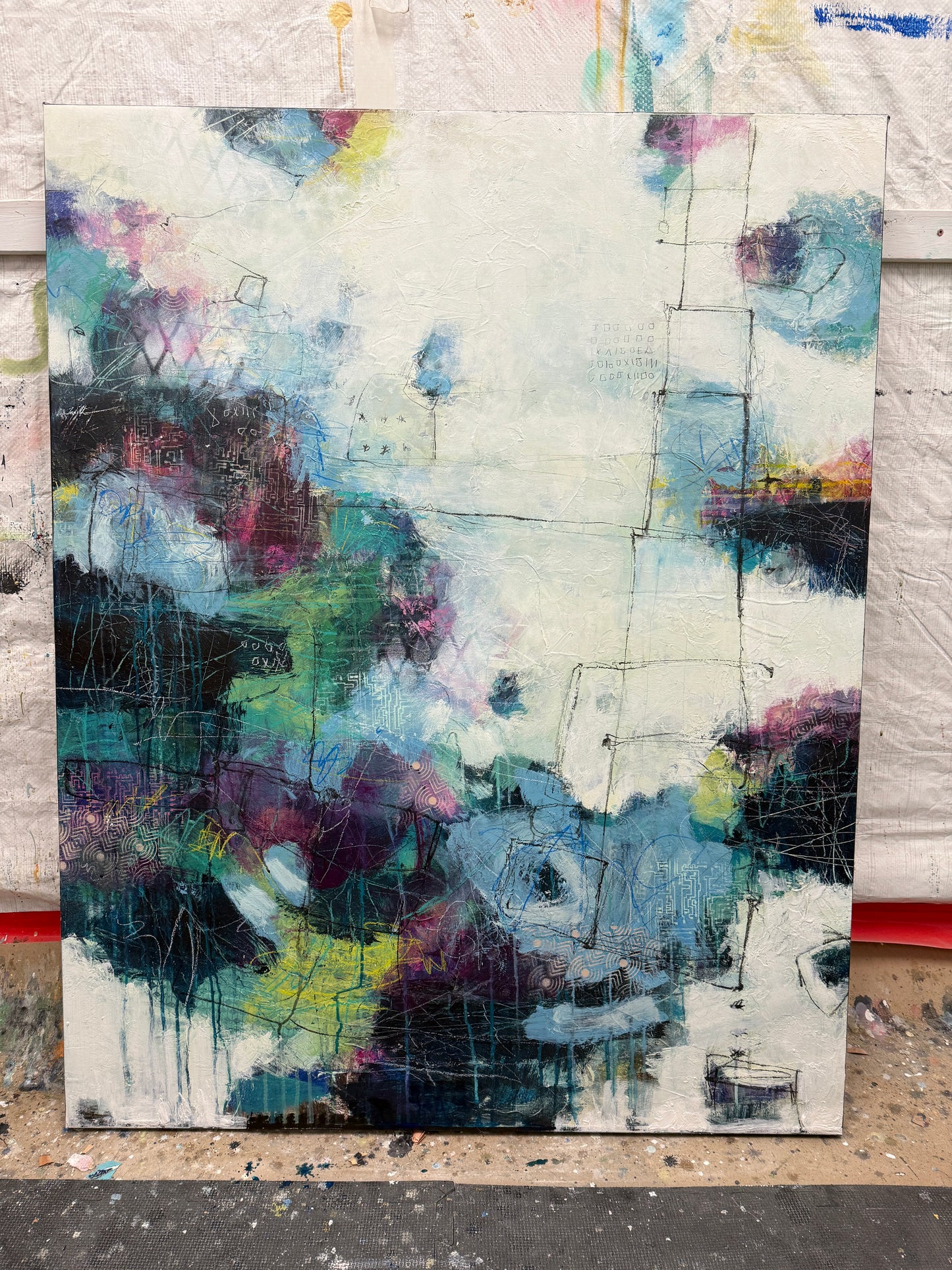 abstract art for sale toronto lori mirabelli 48x38