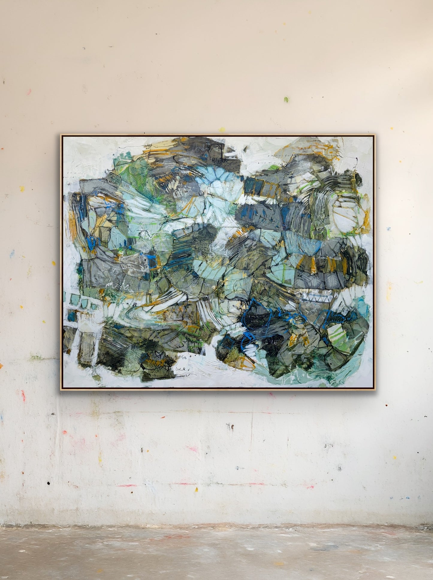 abstract painting 48x60 for sale lori mirabelli