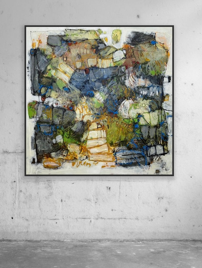 Abstract Art | 36x36 | Layered Intentions