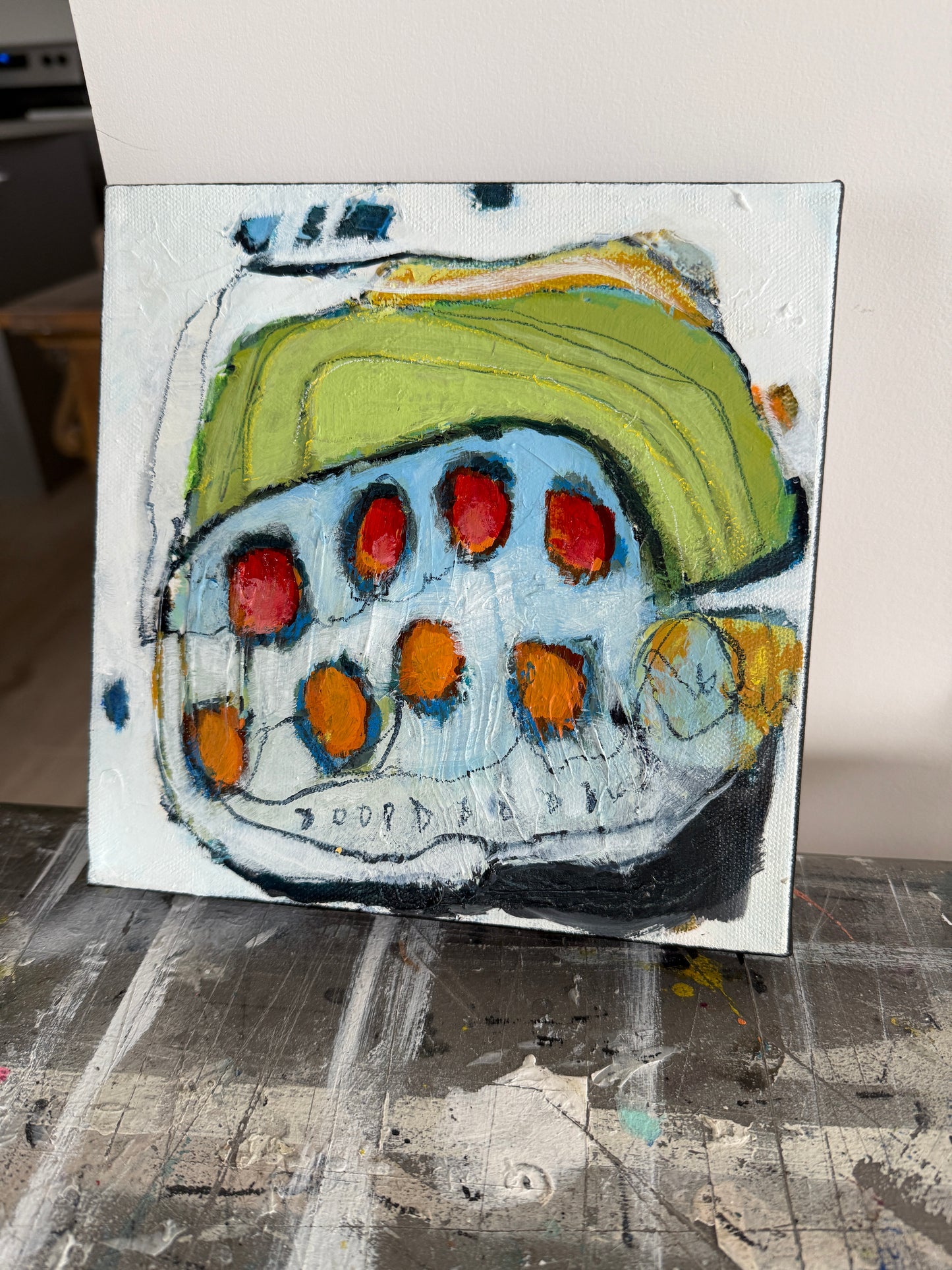 Abstract paintings for sale by Artist Lori Mirabelli 8x8