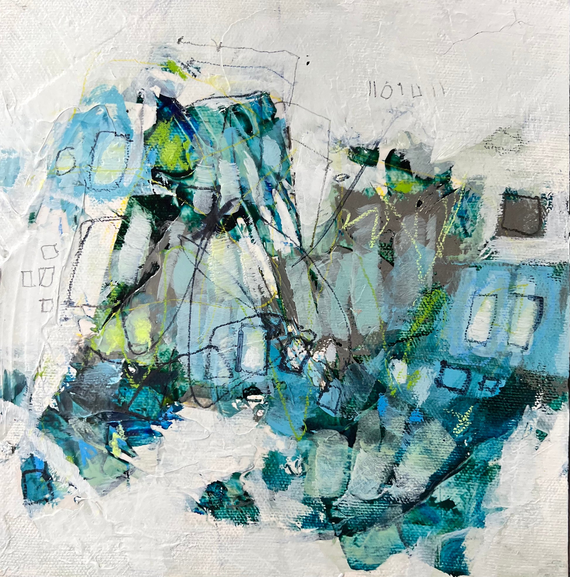 blue abstract art for sale lori mirabelli ottawa new york toronto