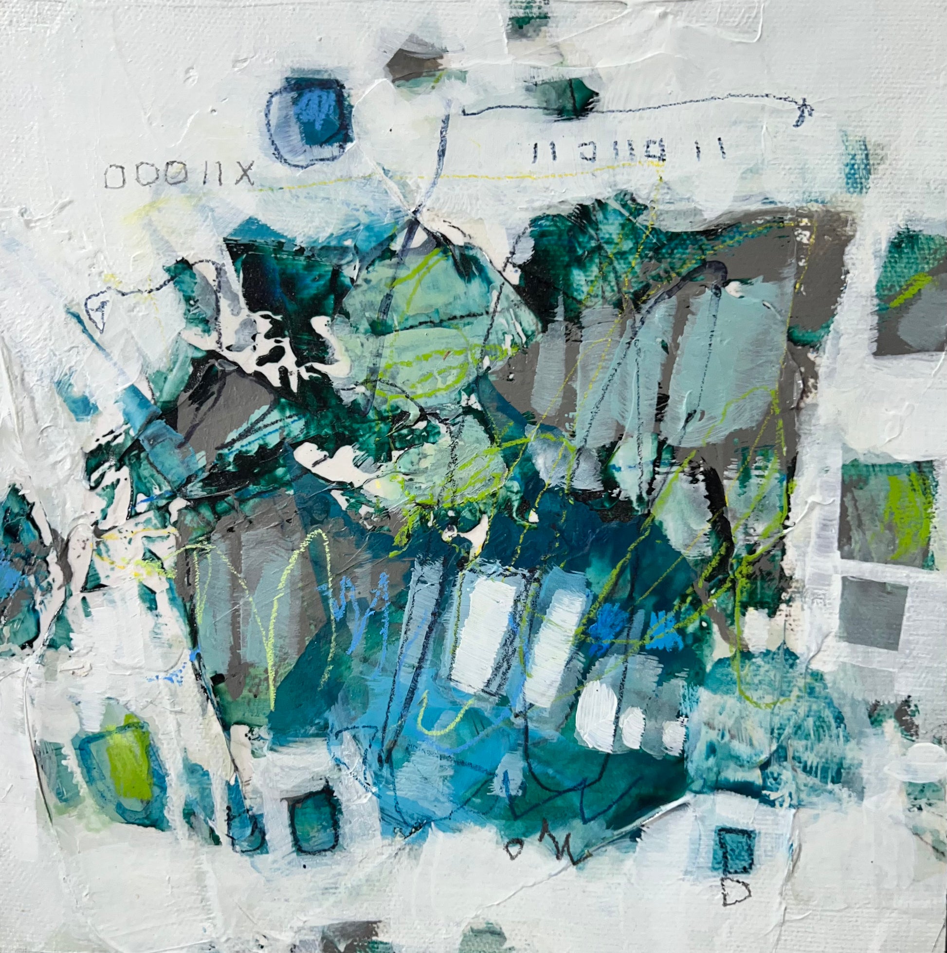 blue abstract art for sale lori mirabelli ottawa new york toronto