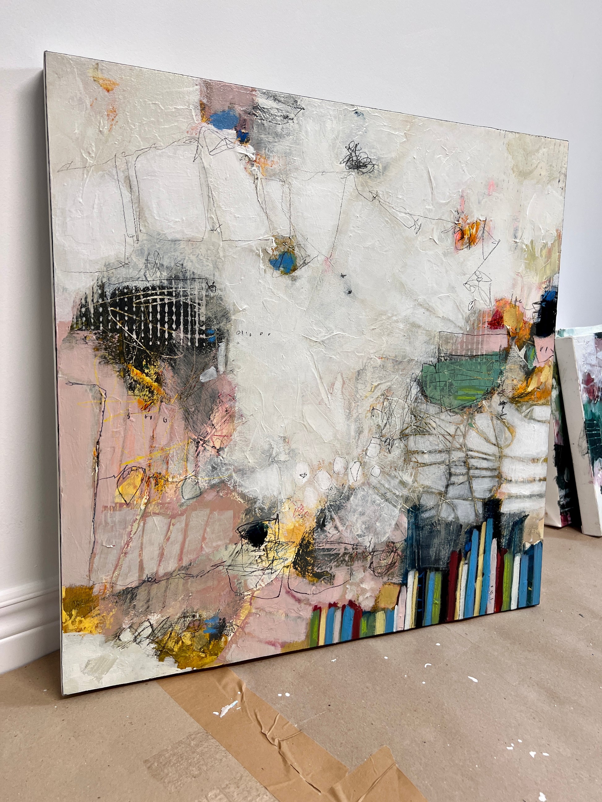 abstract painting lori mirabelli 24x24 art for sale toronto
