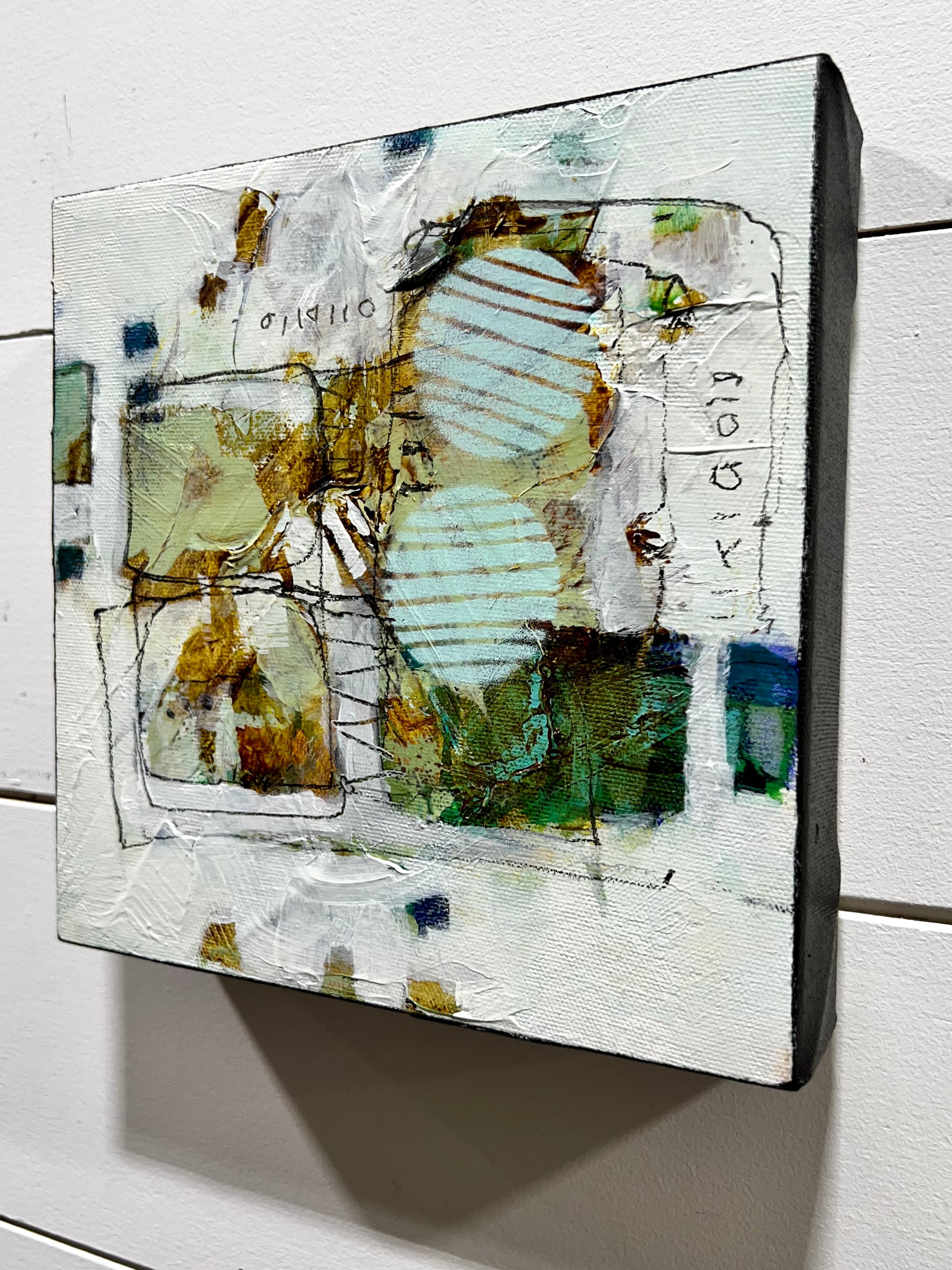 pink 8x8 abstract painting lori mirabelli