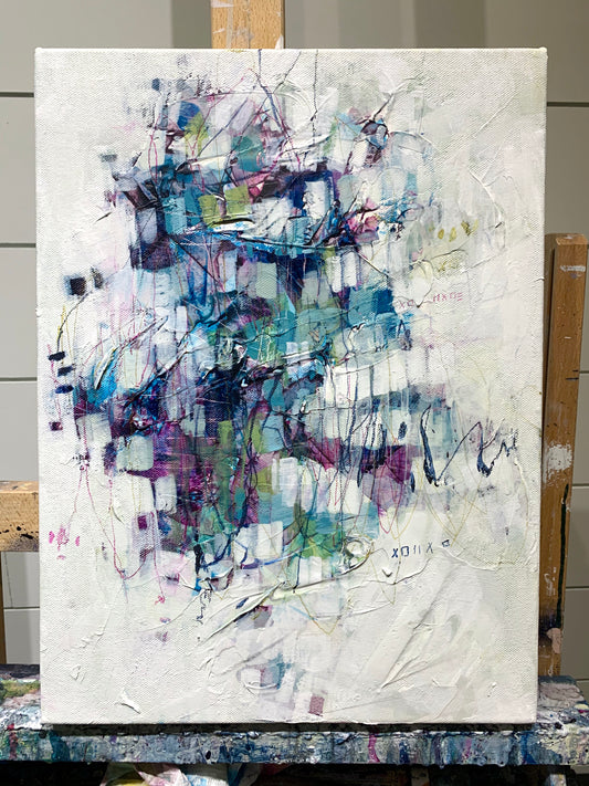 Toronto painting | 16x12 | Turquoise Star