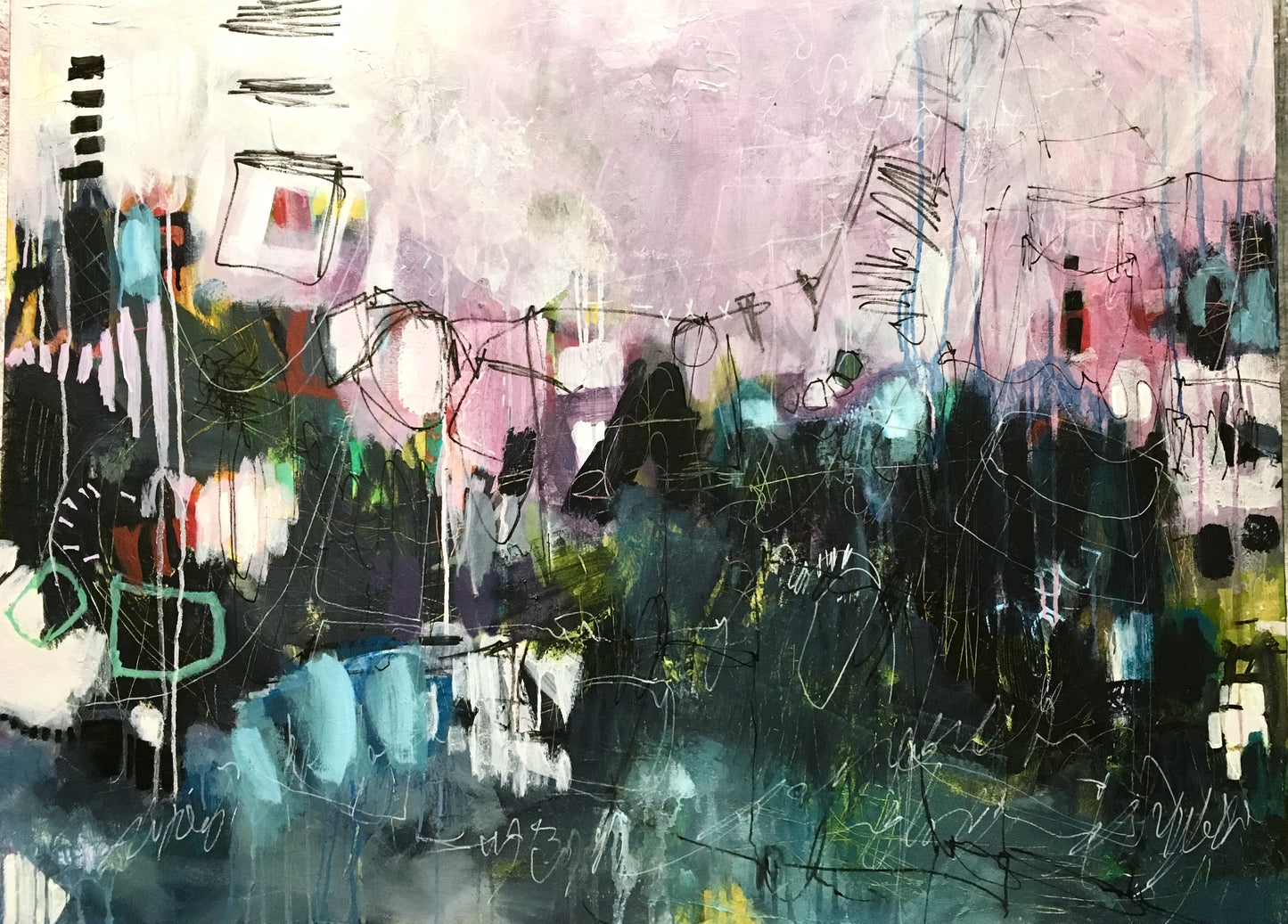 Midnight swim | 36x48 | Artwork