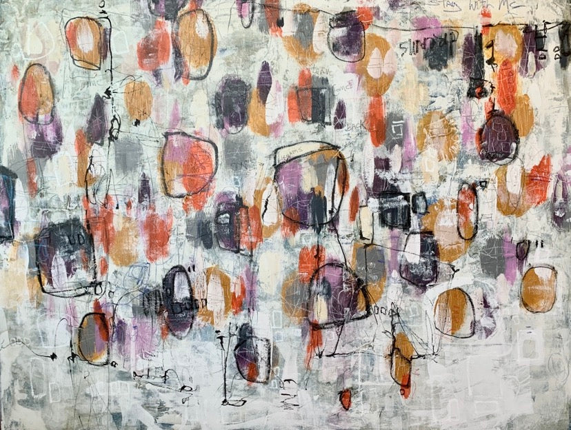 Stay with Me | 48x60 | Modern Art for sale