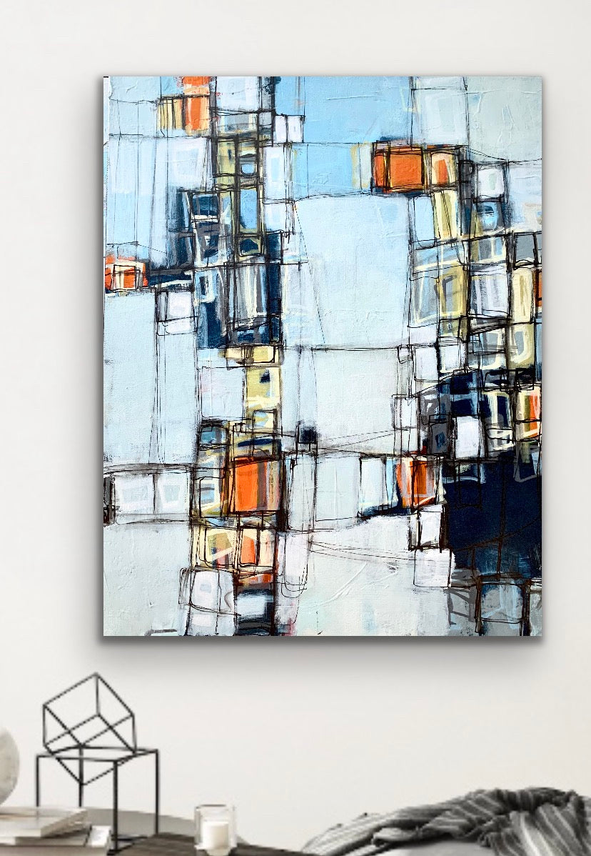 Thin line #2 | 30x24 | Canvas Art