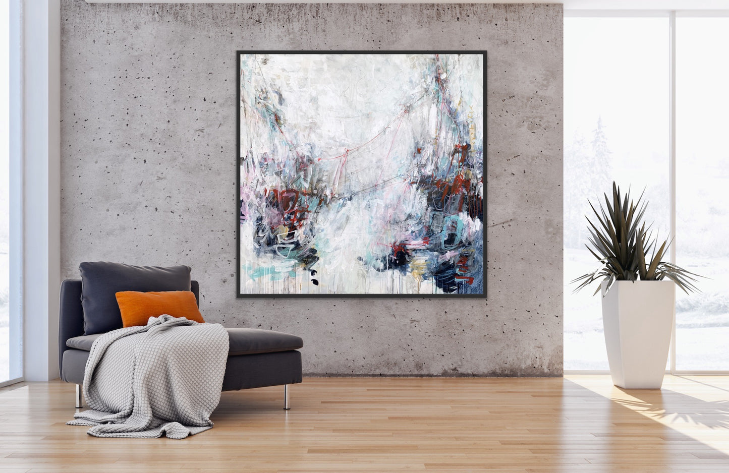 Not Without You | 48x48 | Abstract Art