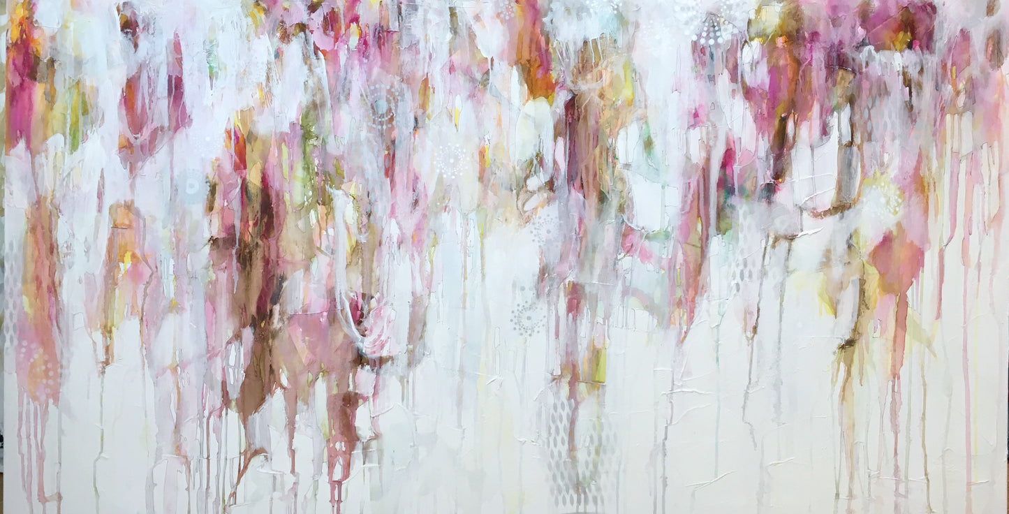 Wild Summer Gone | 36x68 | Abstract Art