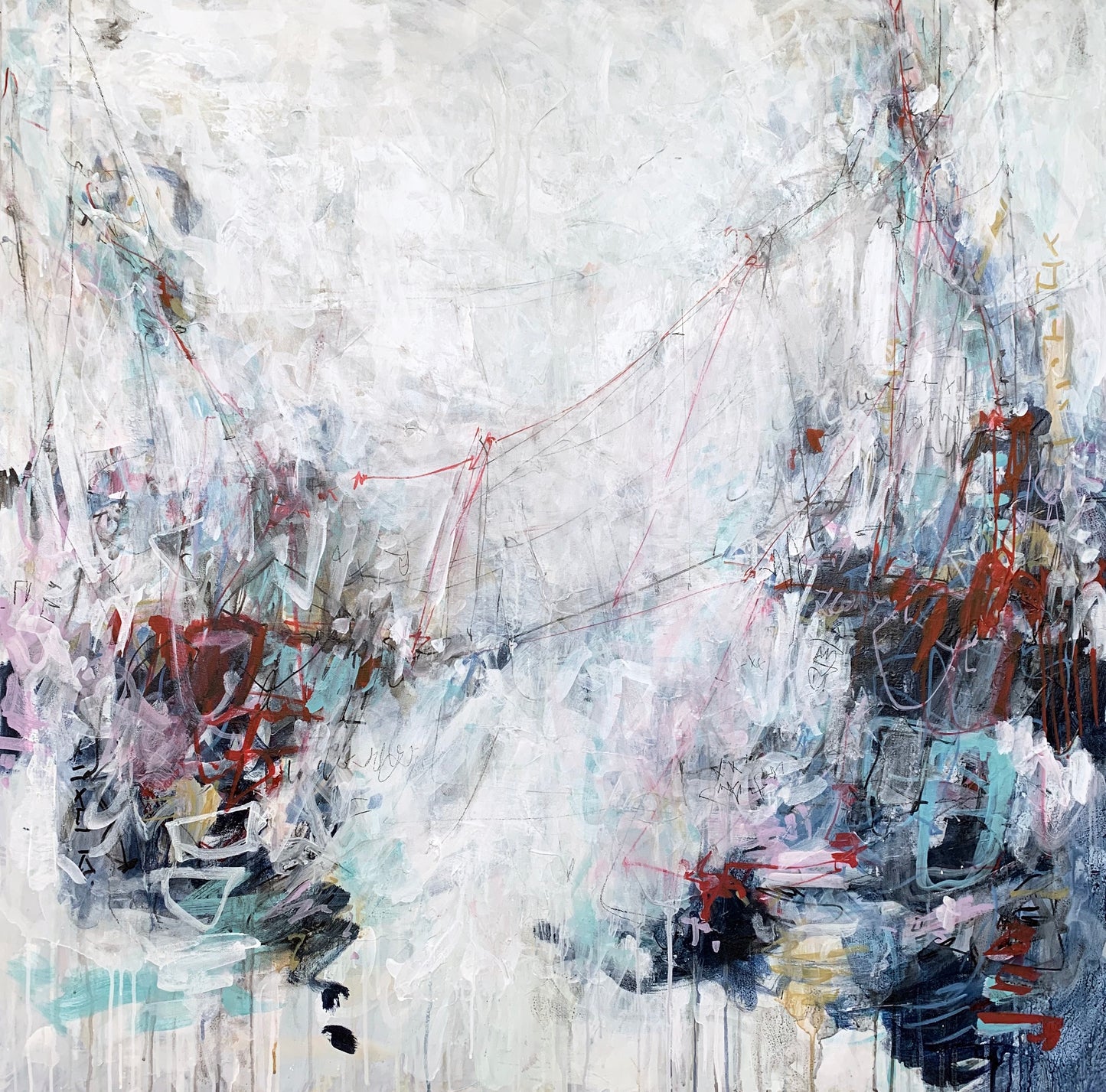 Not Without You | 48x48 | Abstract Art