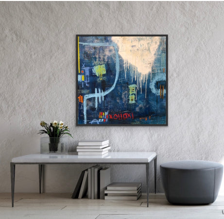Time Travel | 36x36 | Modern art for sale