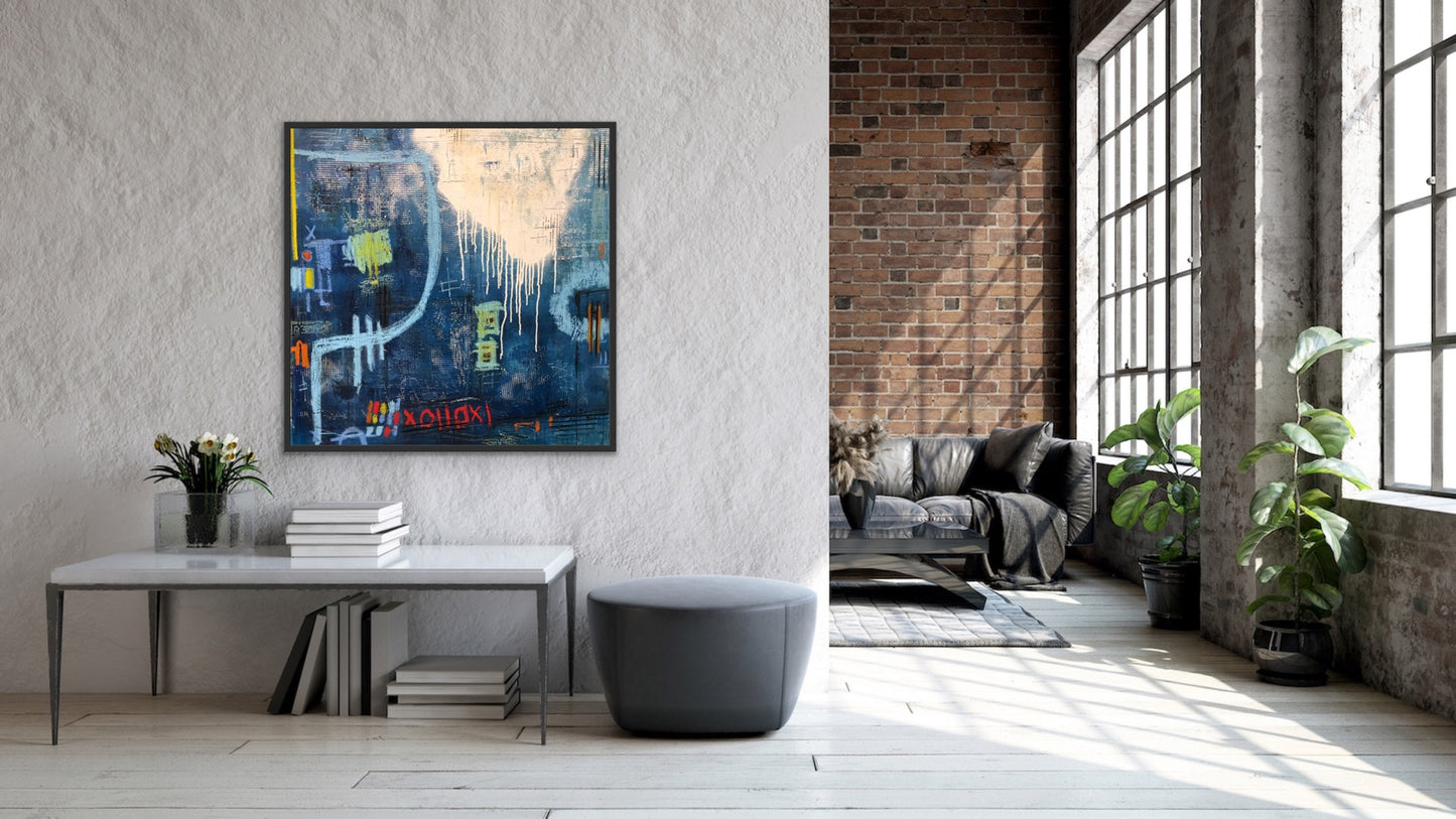 Time Travel | 36x36 | Modern art for sale