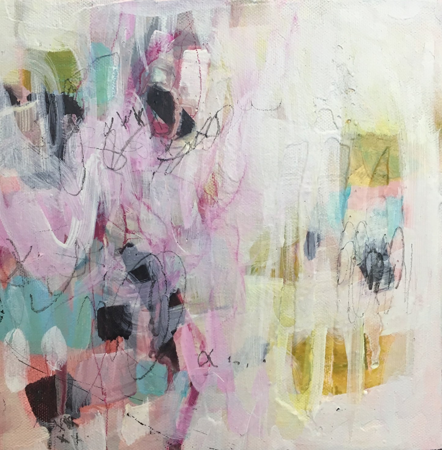 Sweet stuff #1 | 8x8 | Abstract painting