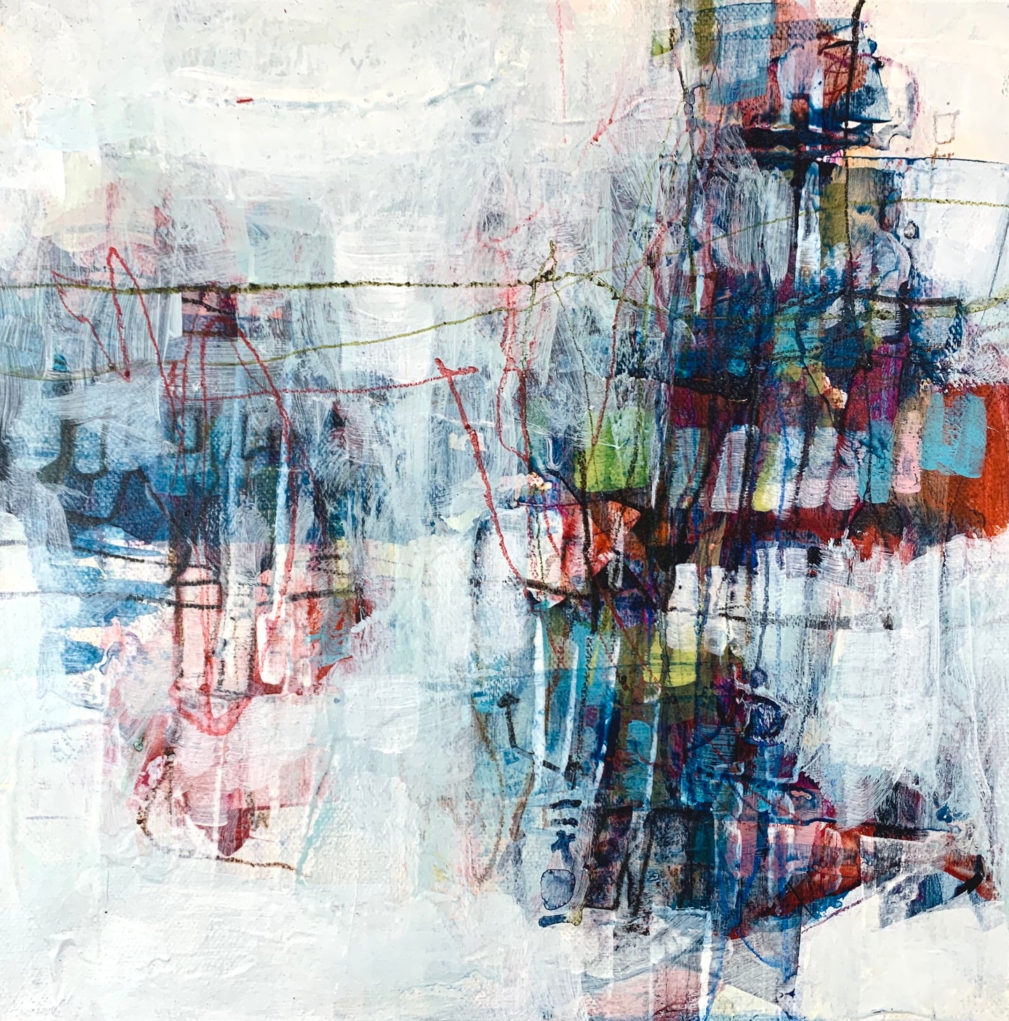 Small Abstract art | Reeva | 10x10