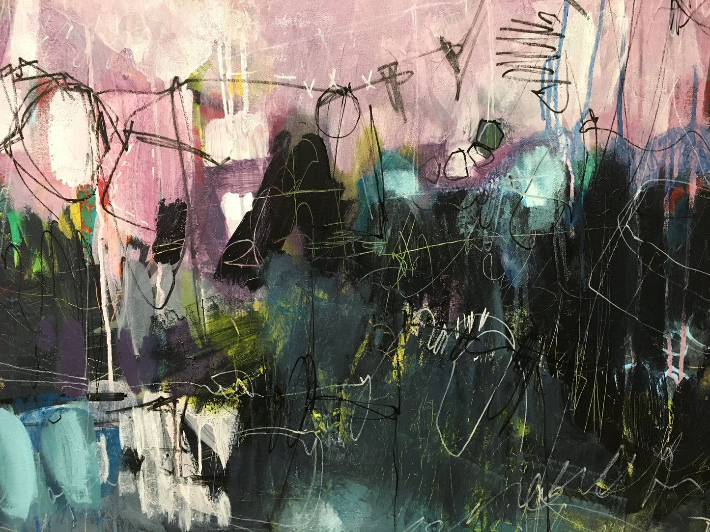 Midnight swim | 36x48 | Artwork