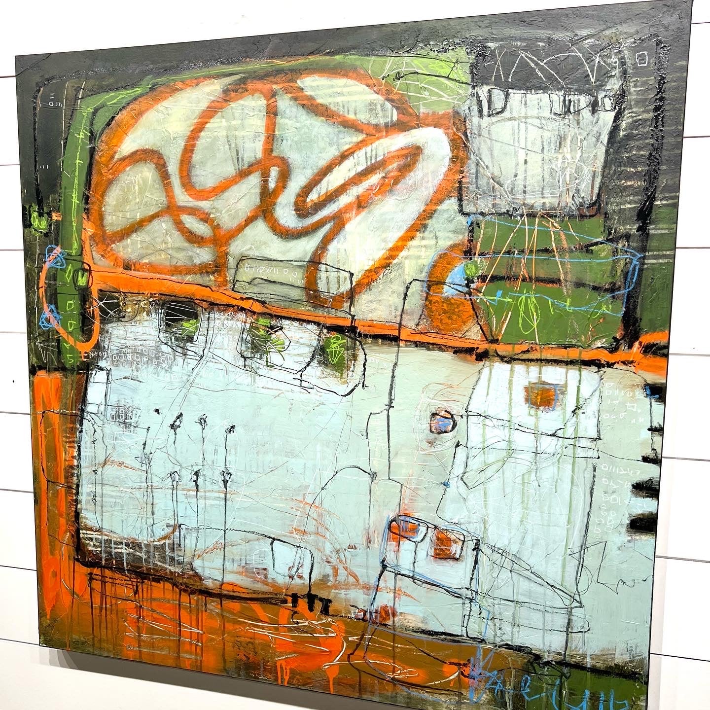 Abstract art painting lori mirabelli Local art