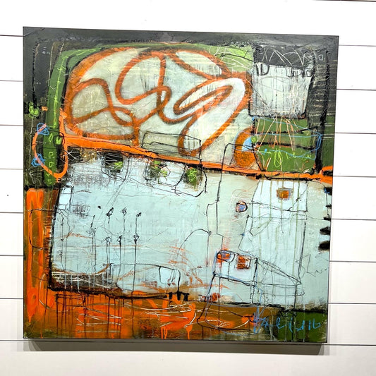 Abstract art painting lori mirabelli Local art