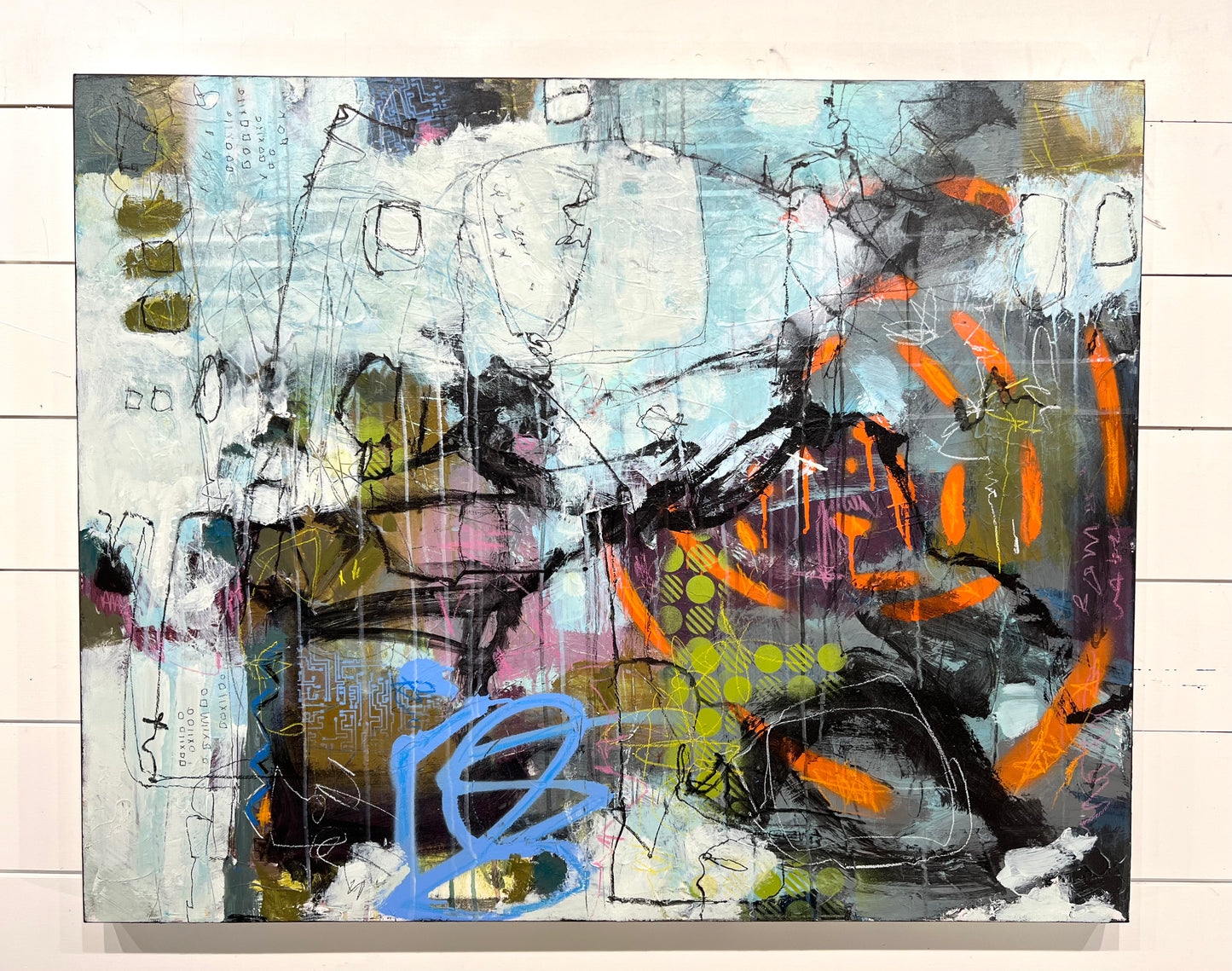 abstract painting local artist lori mirabelli