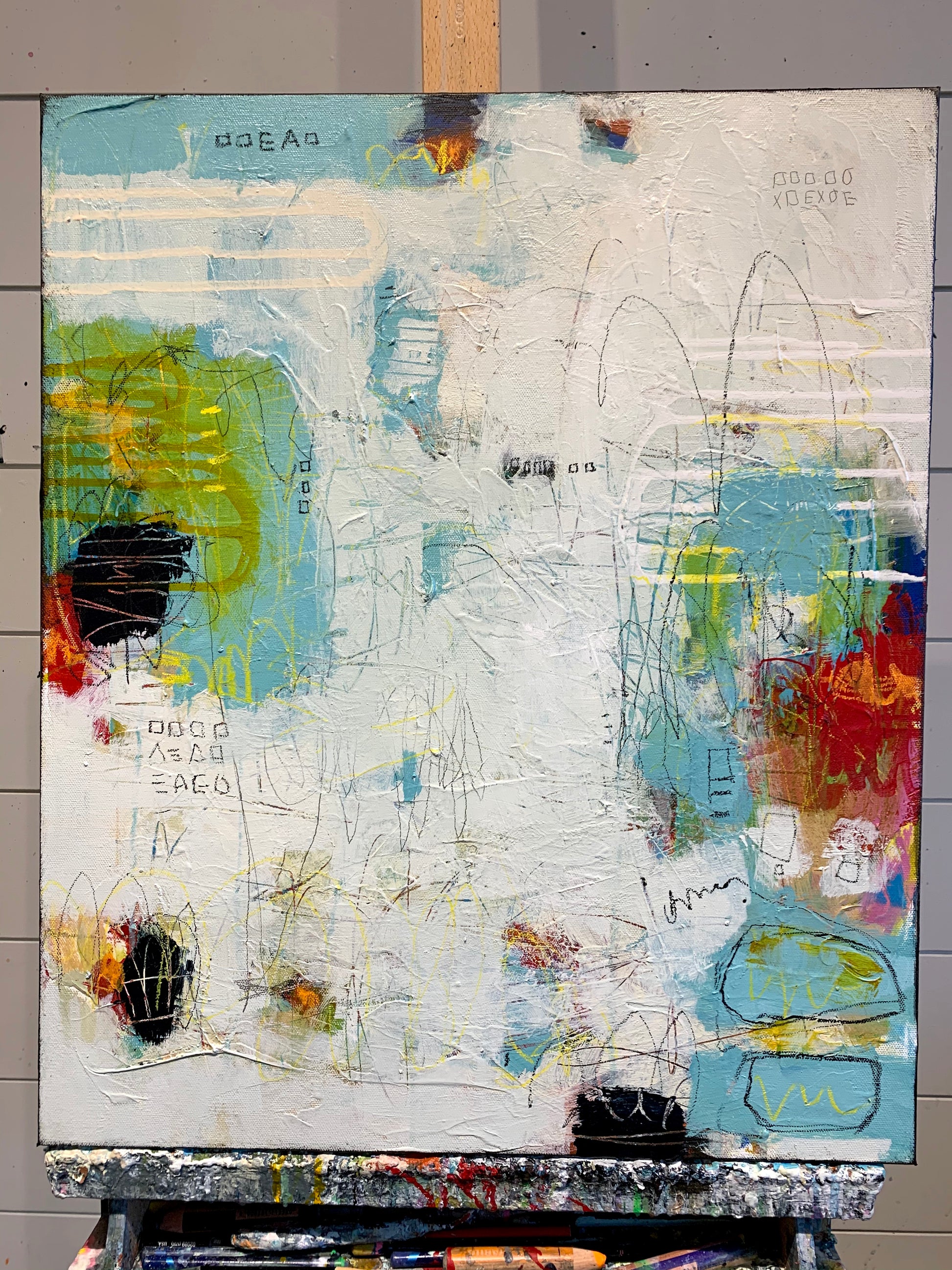 Fine Art Abstract Painting Local Artist Lori Mirabelli