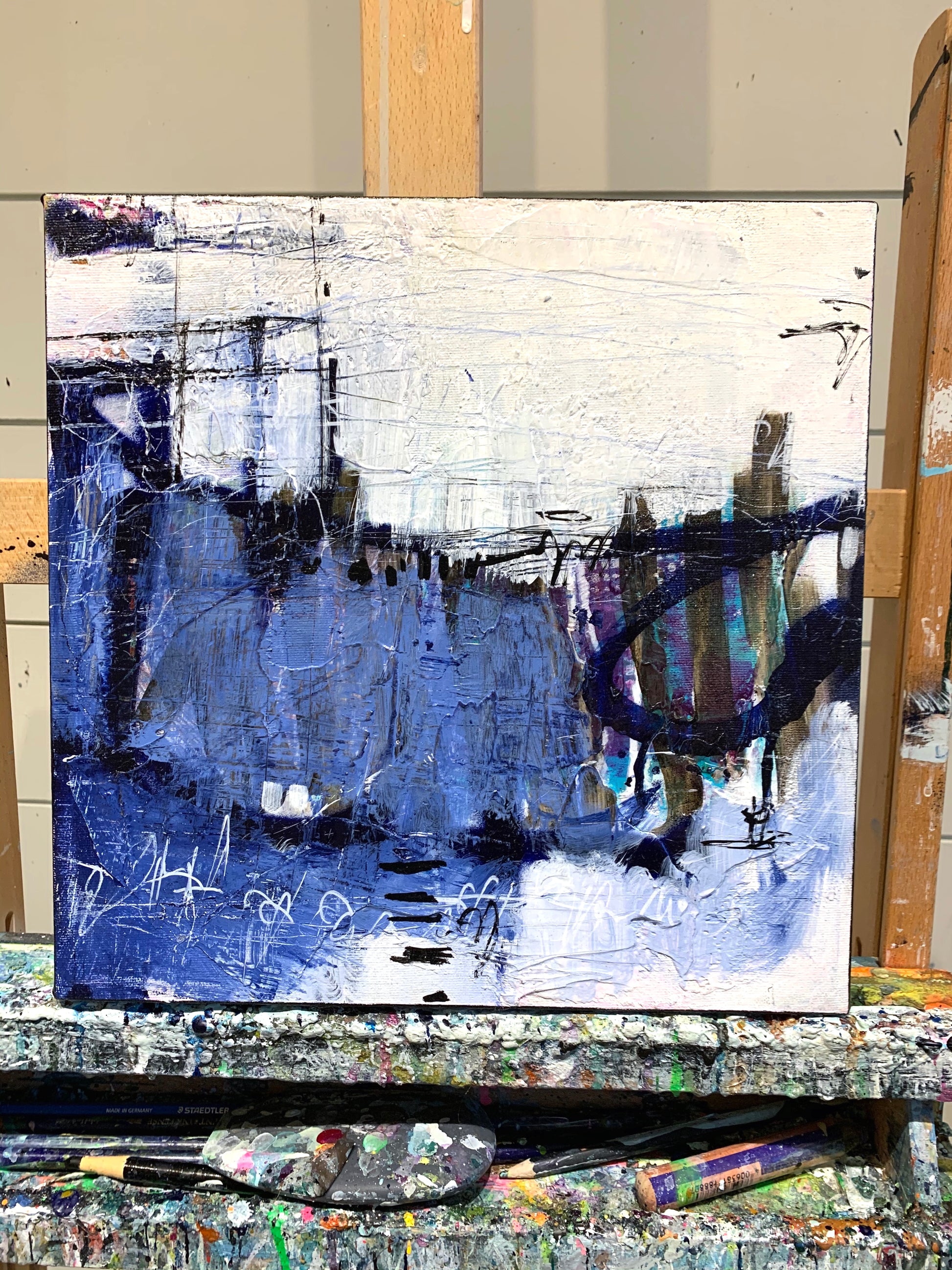 Fine Art Abstract Painting Local Artist Lori Mirabelli