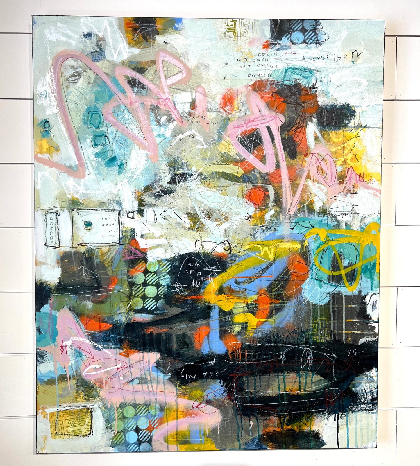 abstract acrylic painting lori mirabelli new york