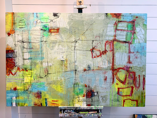 Original Art painting | 40x60 | Let's Jump