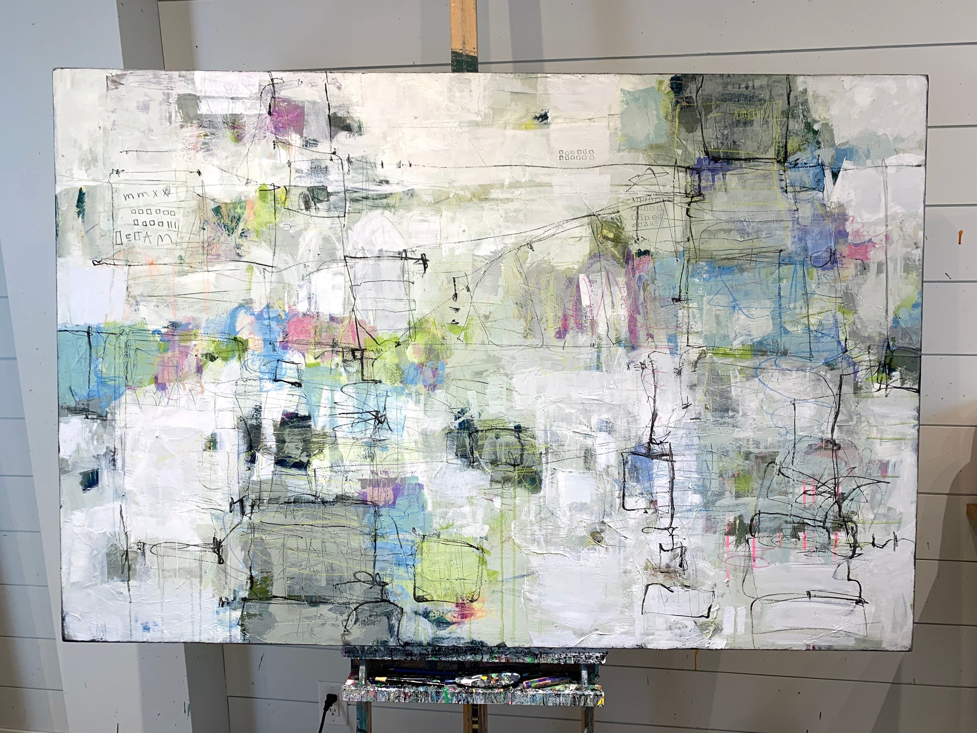 Abstract painting, local artist