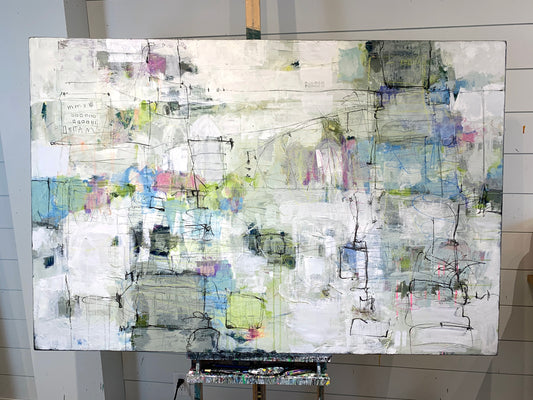 Abstract painting, local artist