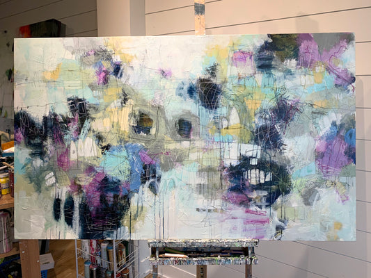 Local artist, abstract art gallery