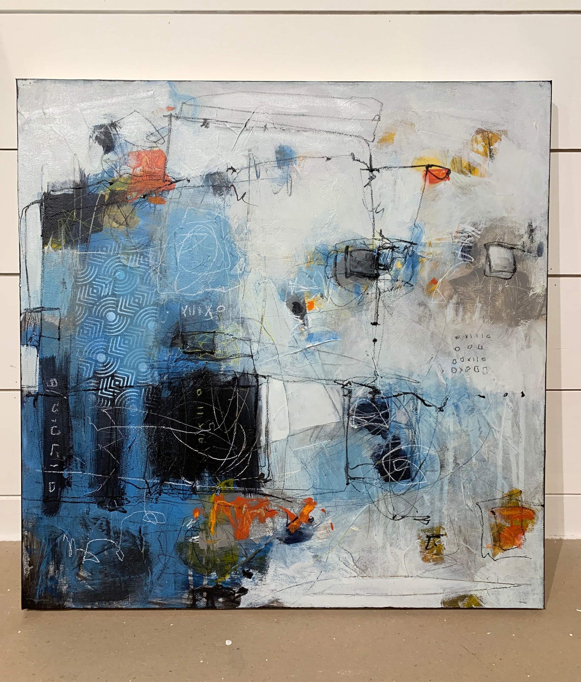 Seattle Abstract art 24x24 lori mirabelli