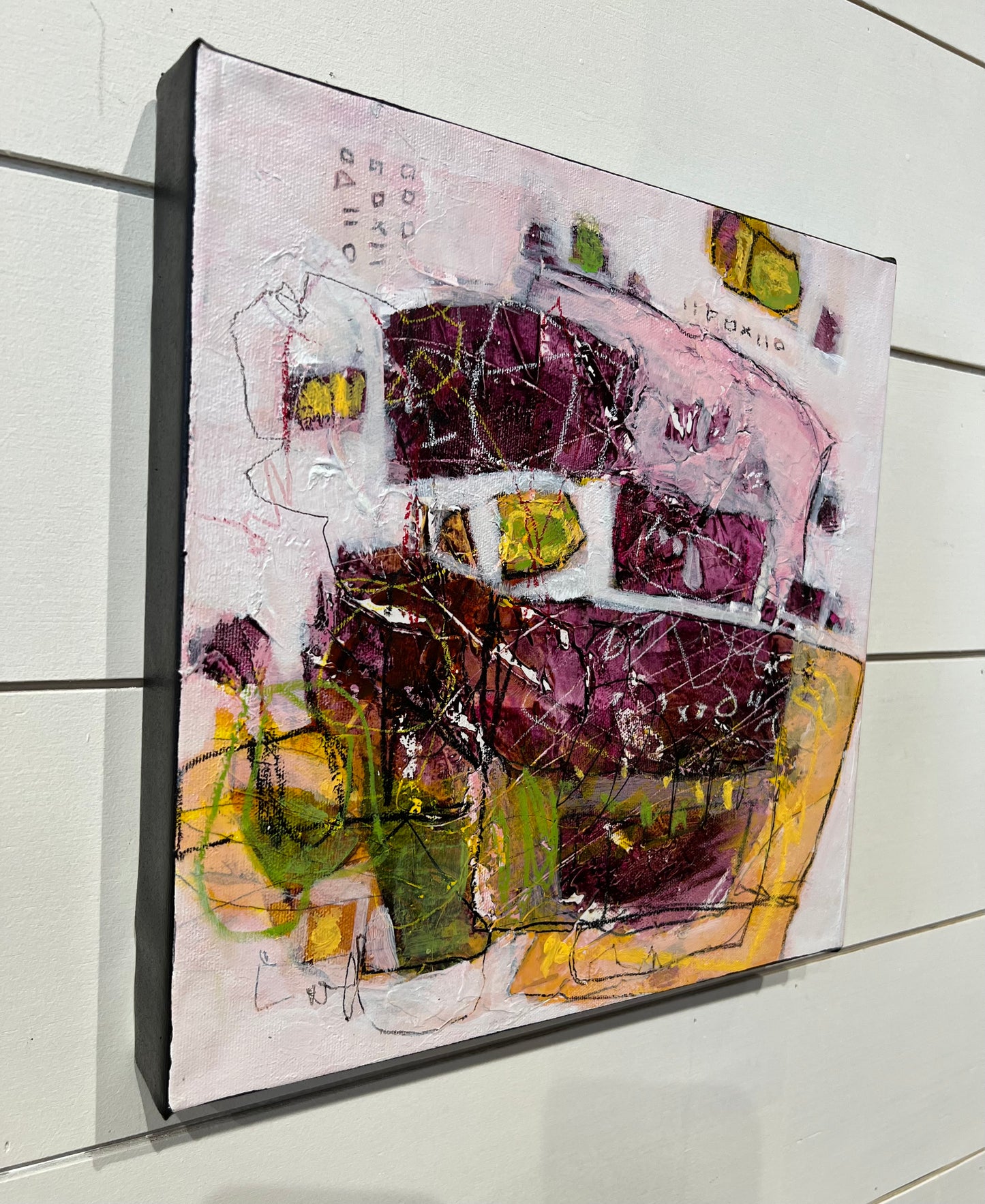 acrylic abstract paintings lori mirabelli