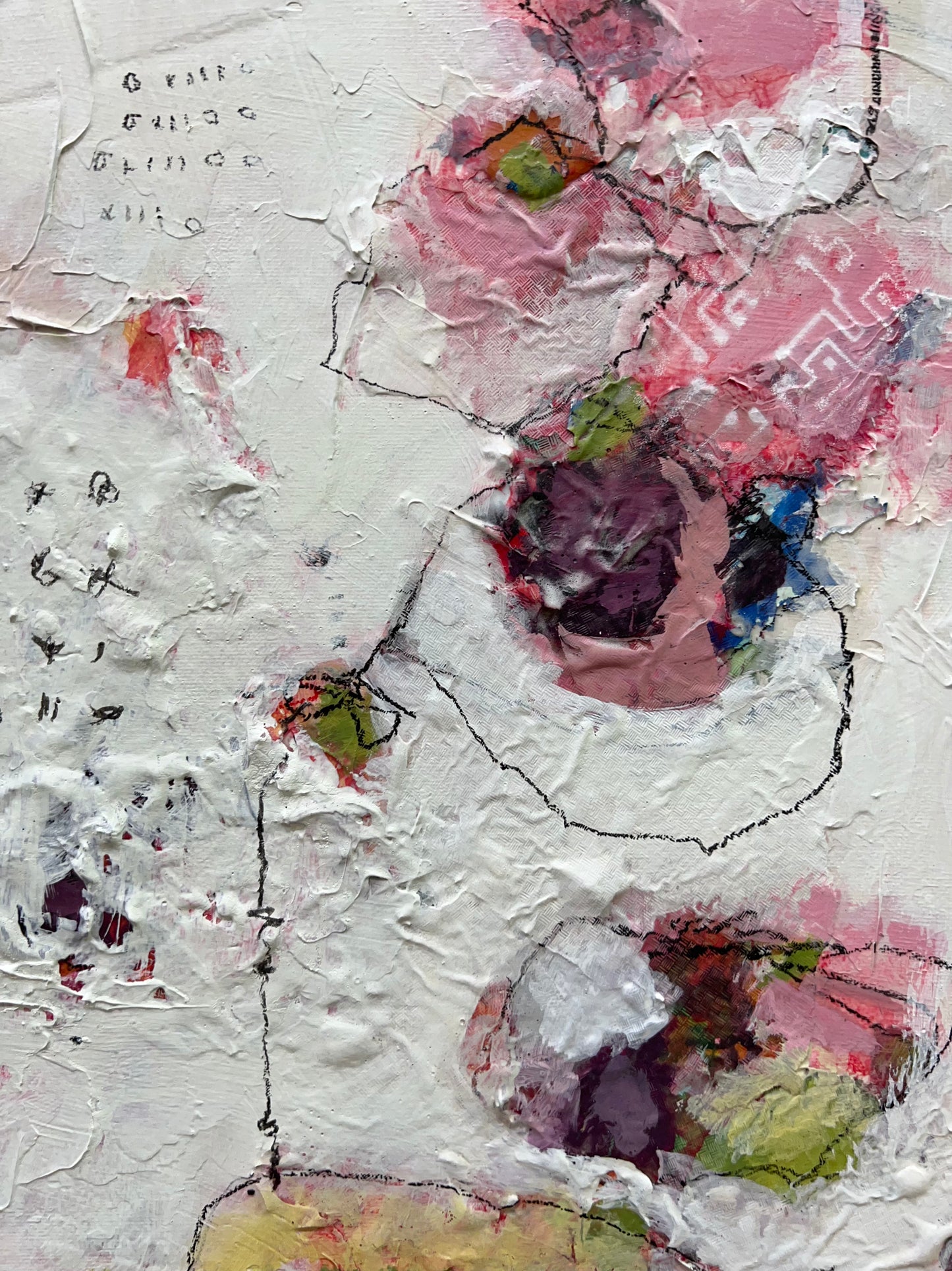 wall art painting 30x12 abstract art Lori Mirabelli