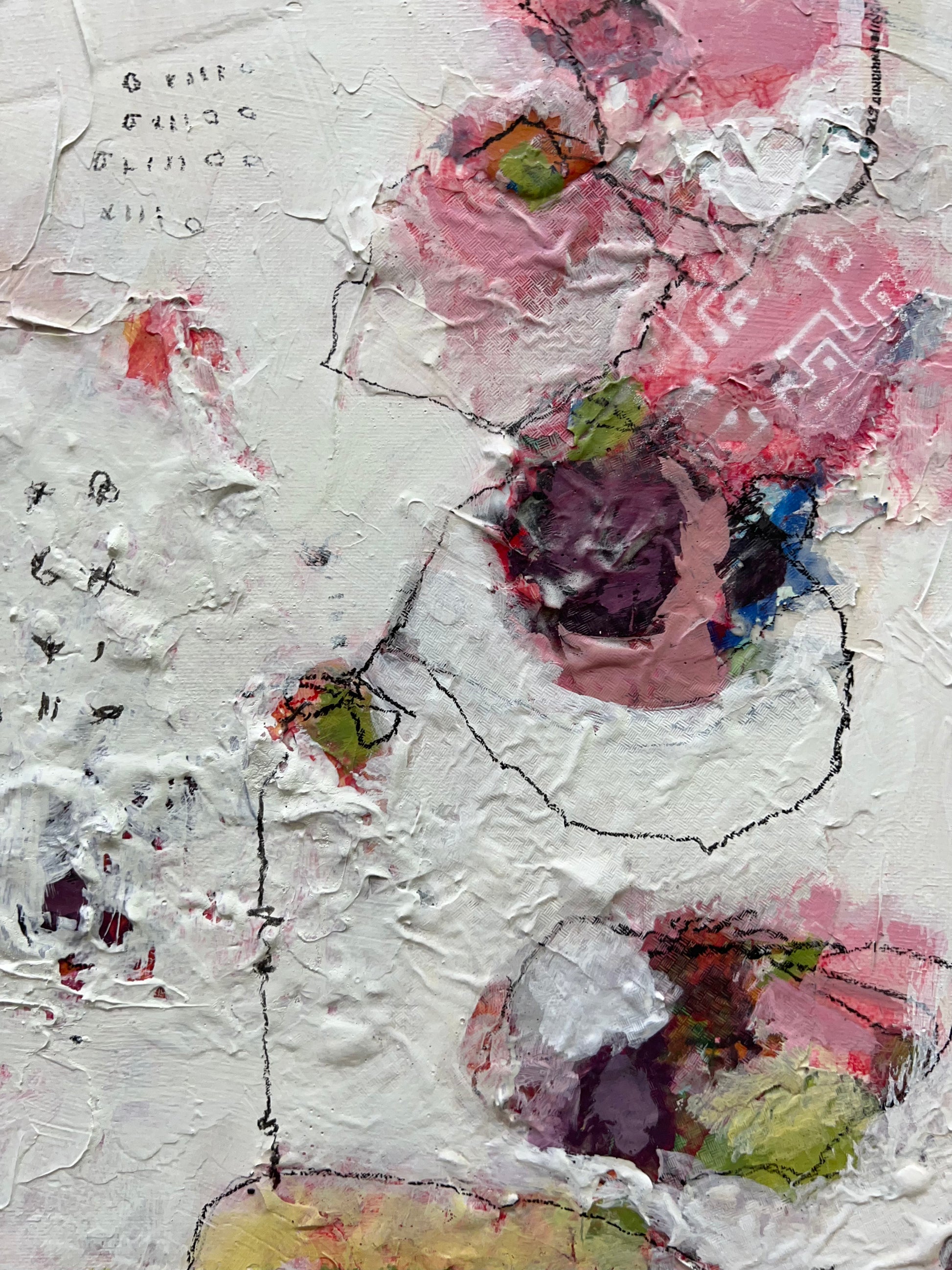 wall art painting 30x12 abstract art Lori Mirabelli