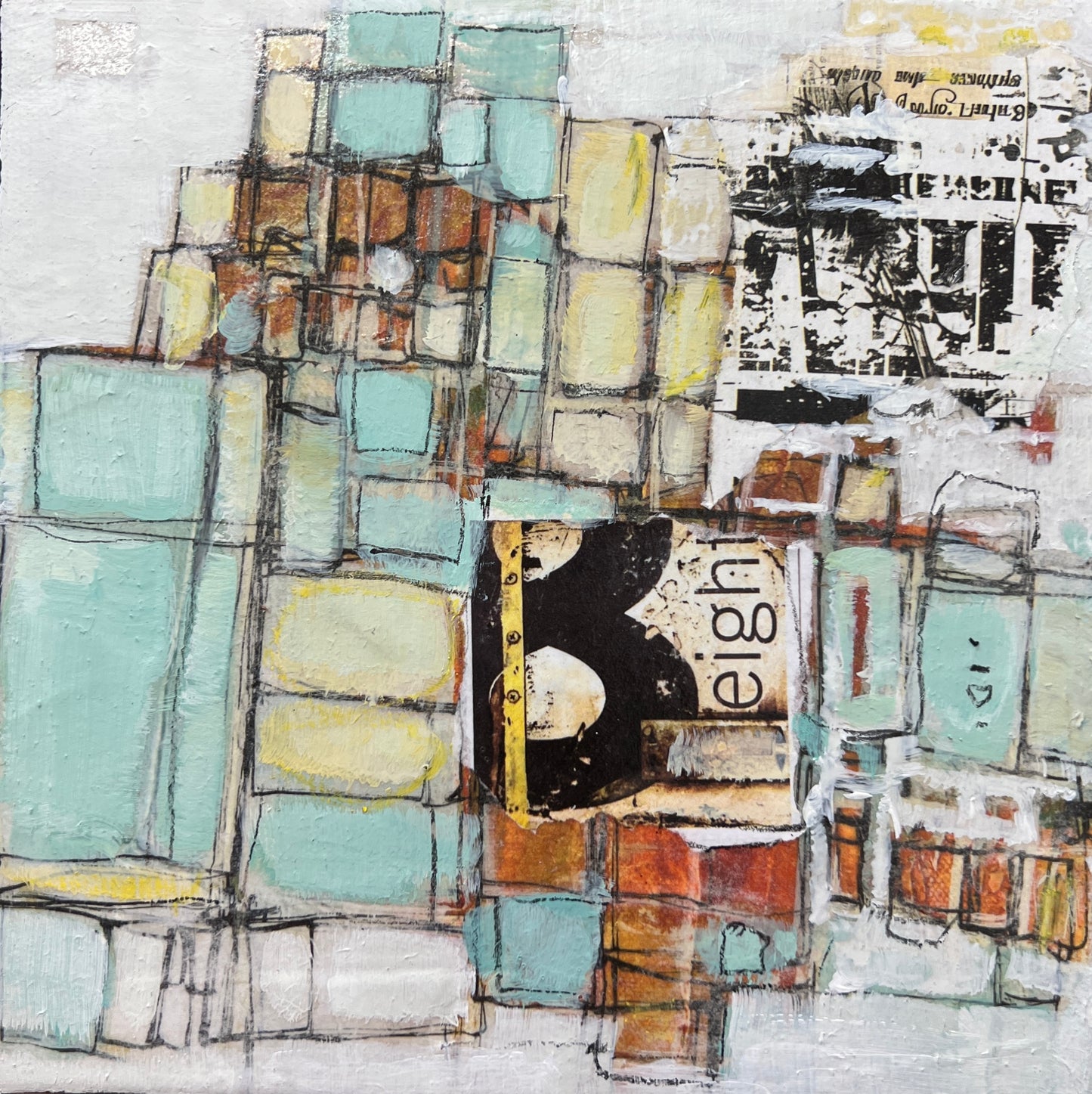 mixed media painting lori mirabelli