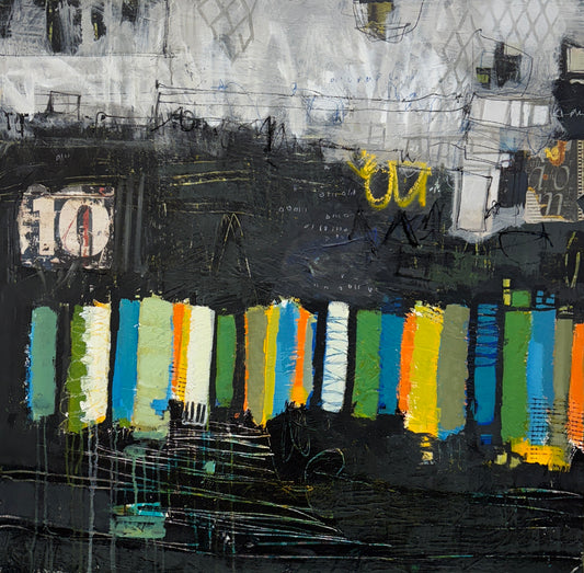 Abstract Painting | 40x40 | Storm Traveller