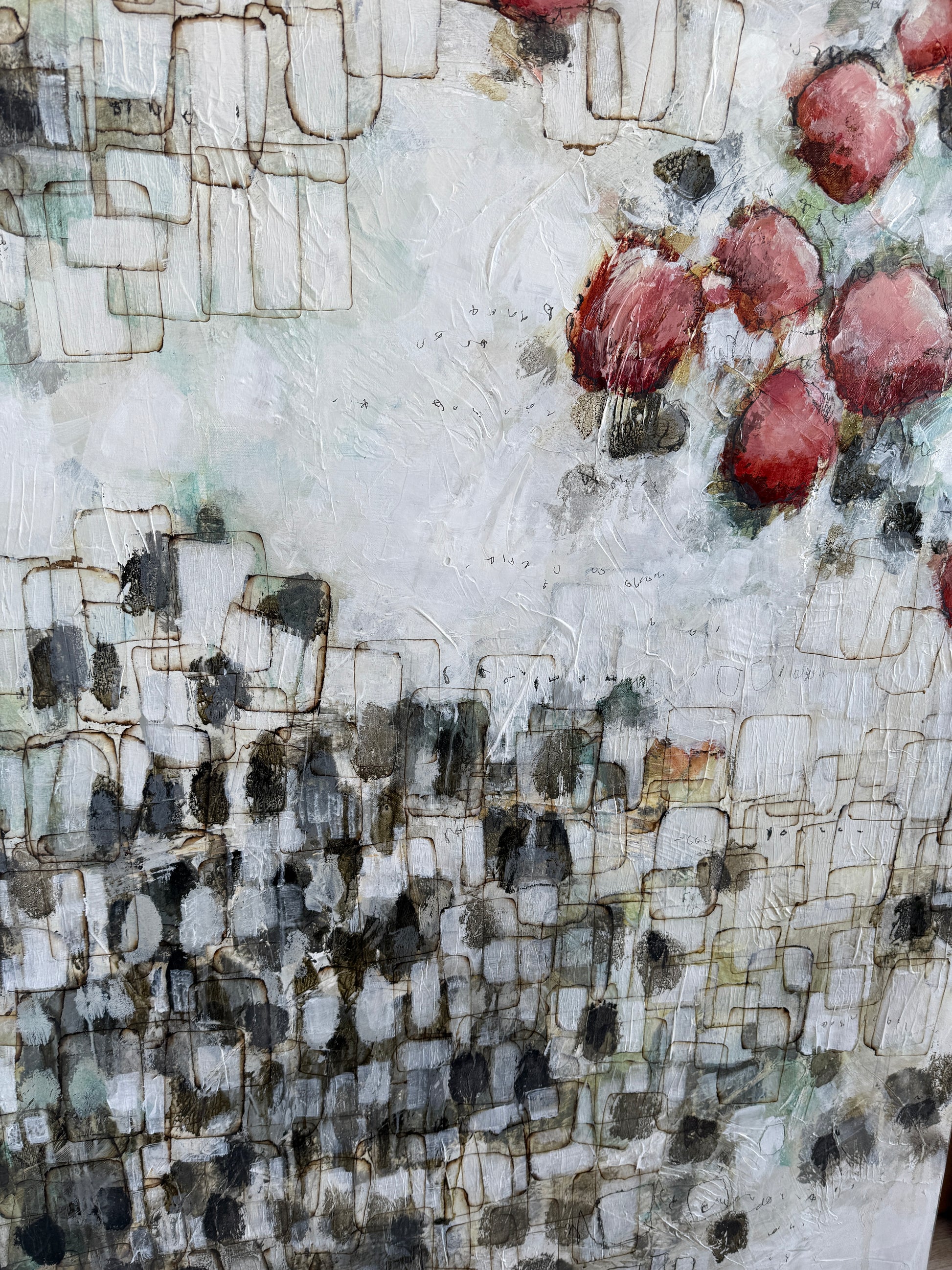 abstract painting close up 