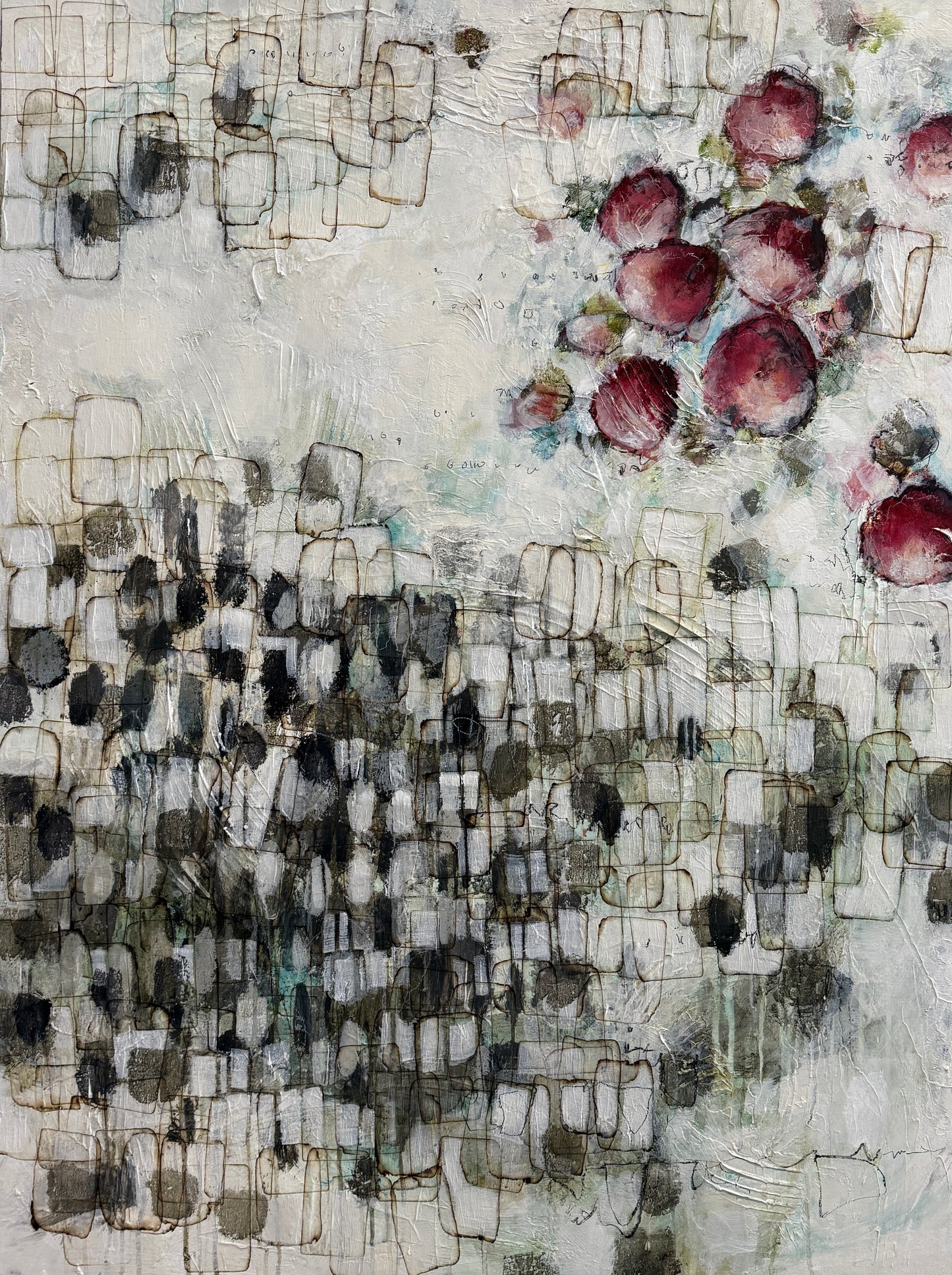 Abstract Painting| 48x36 | Flower Blossoms