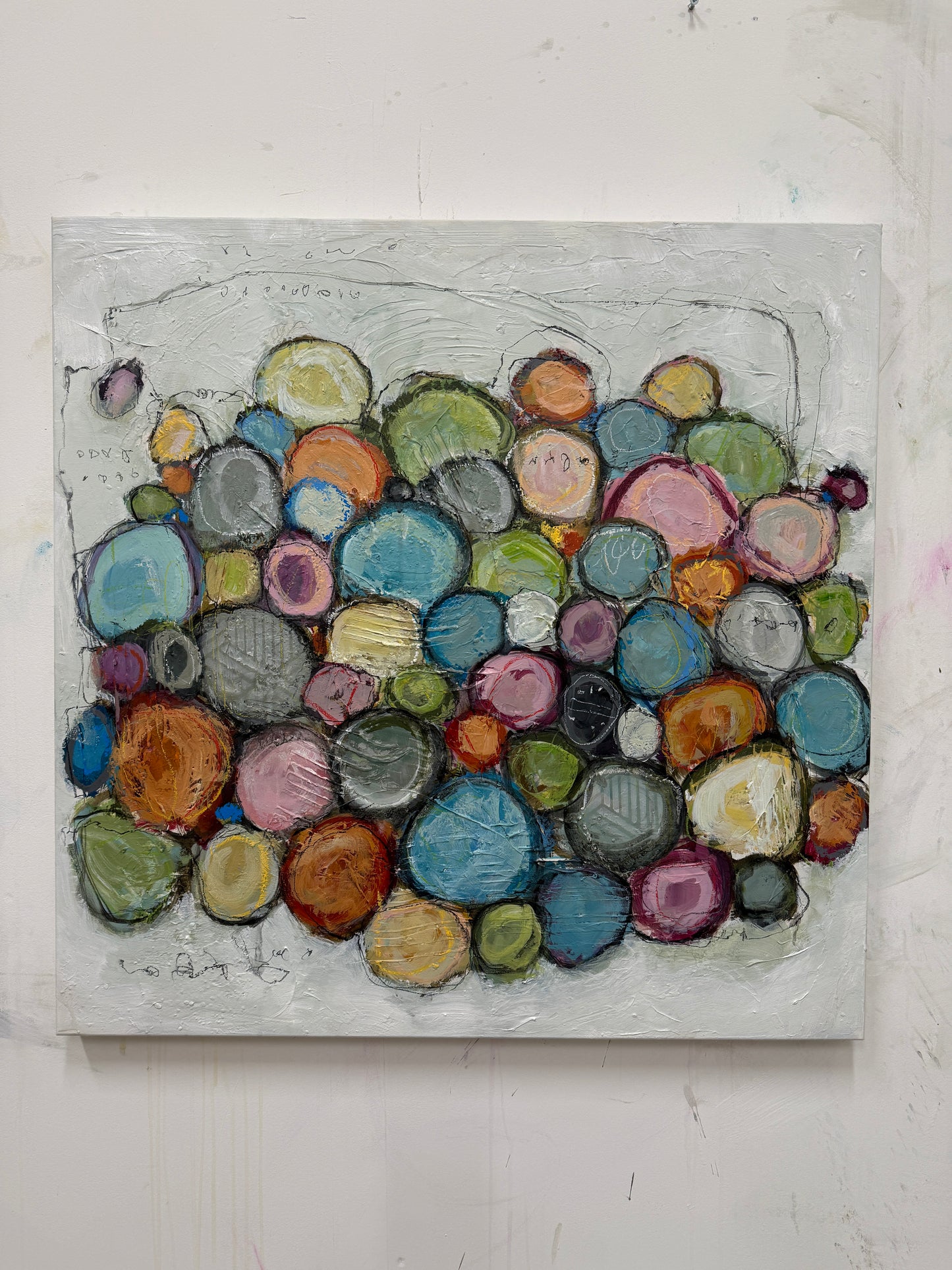 Abstract Art for Sale | 30x30 | Come Together