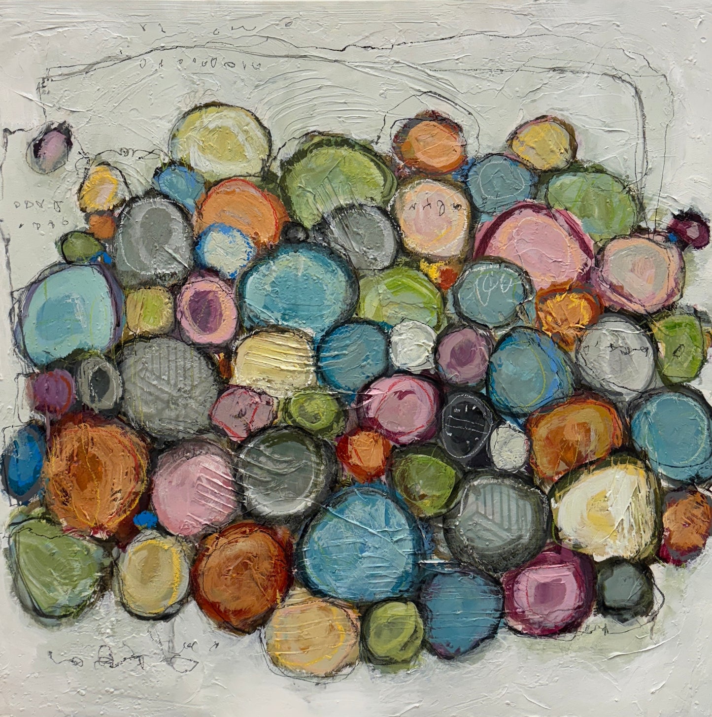 Abstract Art for Sale | 30x30 | Come Together